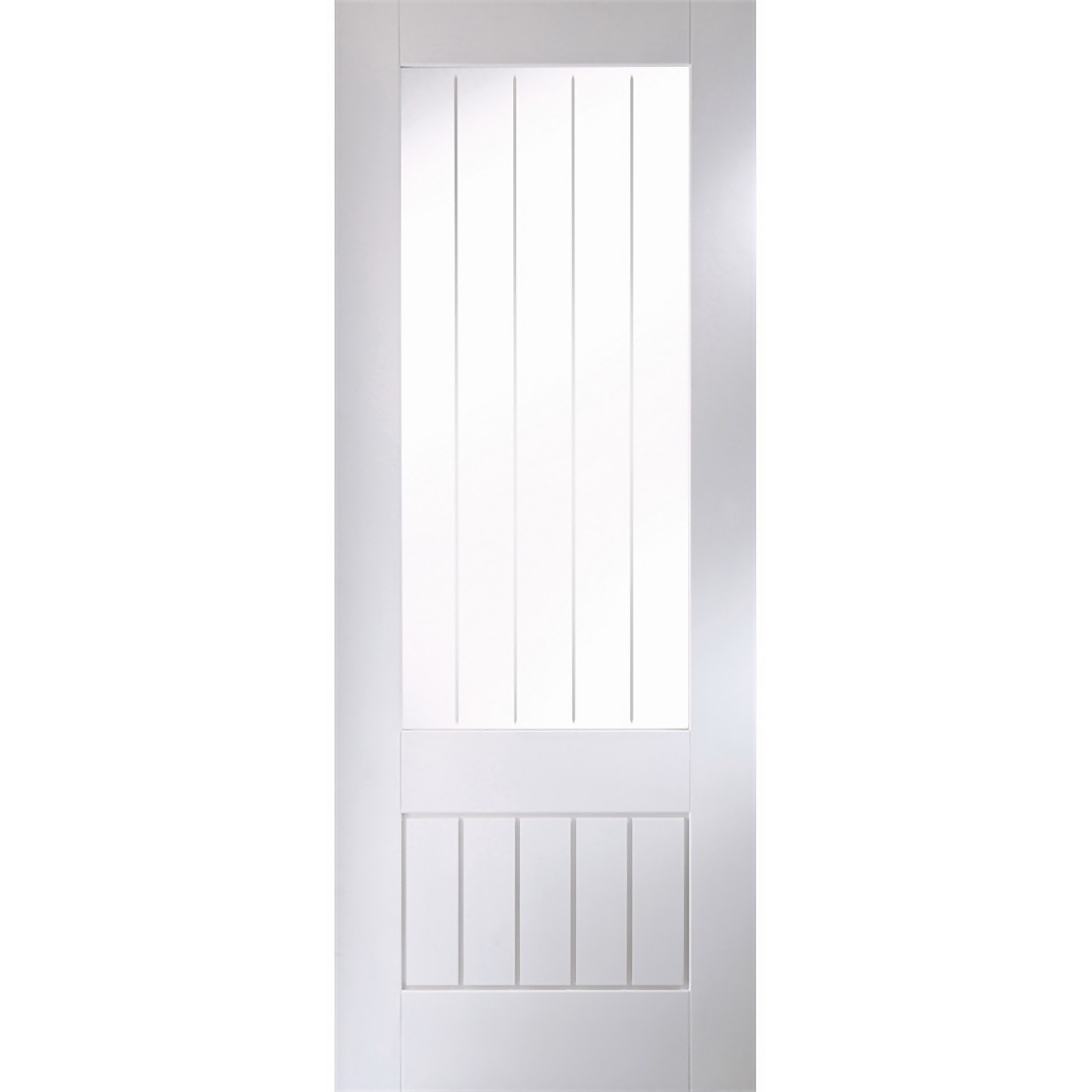 Photo of Cottage White Primed Etch Glazed Interior Door 1981 X 762mm