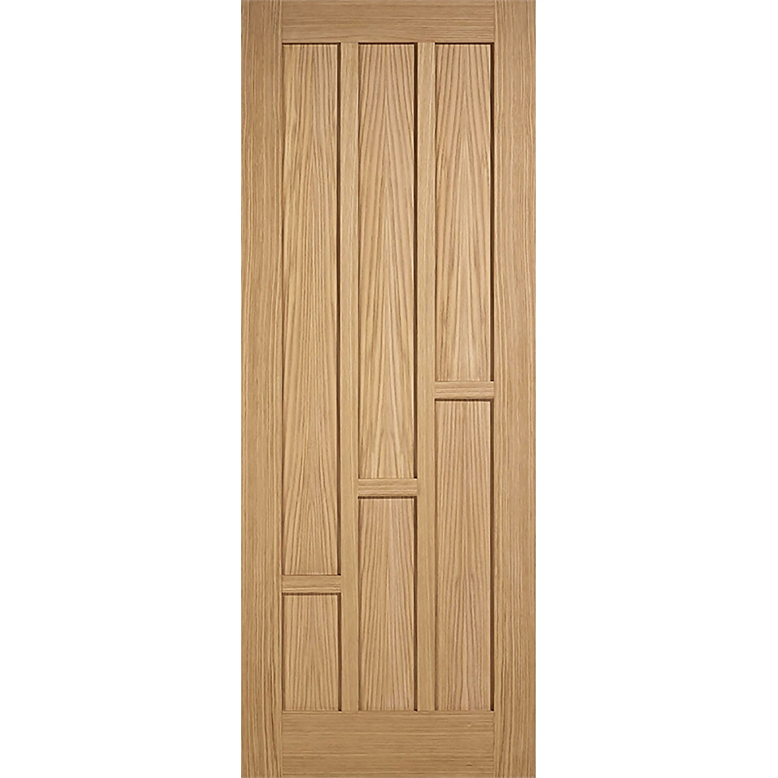 Coventry Internal Prefinished Oak 6 Panel Fire Door - 762 x 1981mm