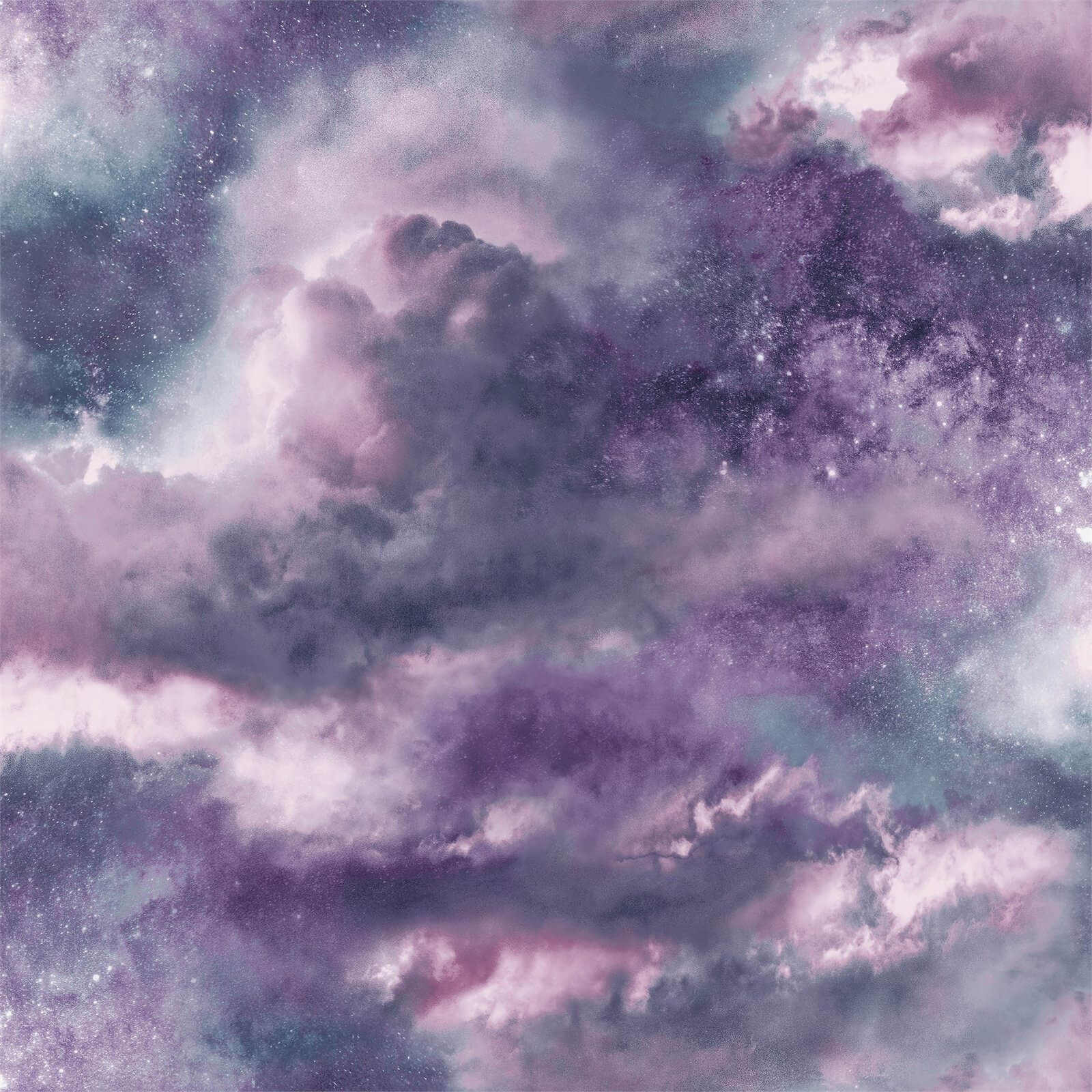 Photo of Arthouse Diamond Galaxy Cloud Textured Glitter Purple Wallpaper