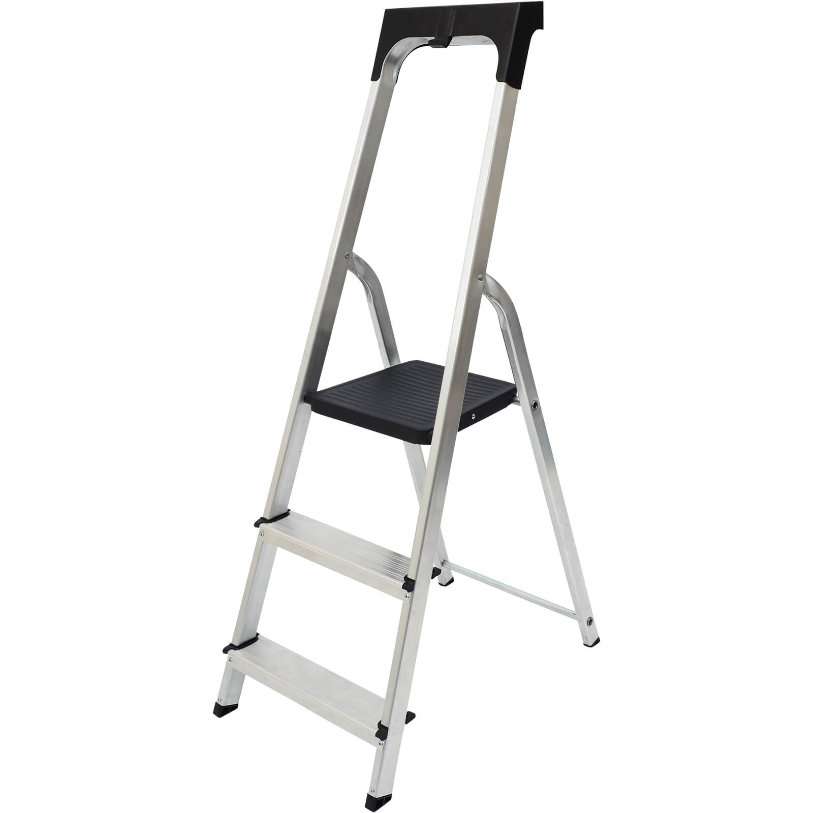 Photo of Werner High Handrail Step Ladder With Tool Tray - 3 Tread