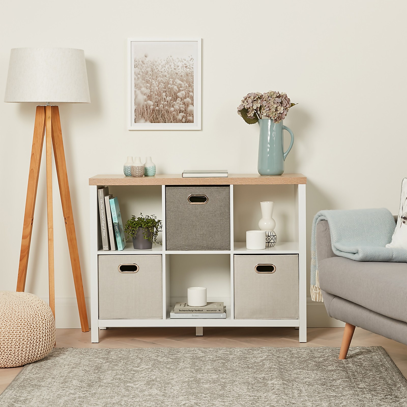 Clever Cube 2X3 Storage Unit With Legs - White