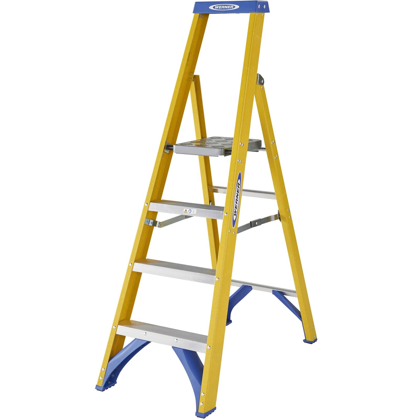 Photo of Werner Fibreglass Platform Step Ladder - 4 Tread