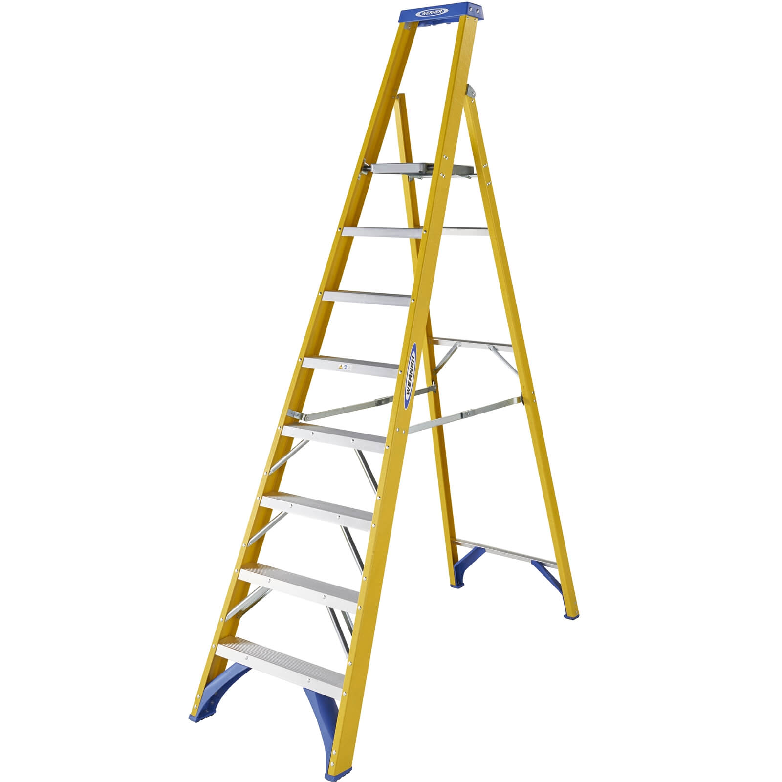 Photo of Werner Fibreglass Platform Step Ladder - 8 Tread