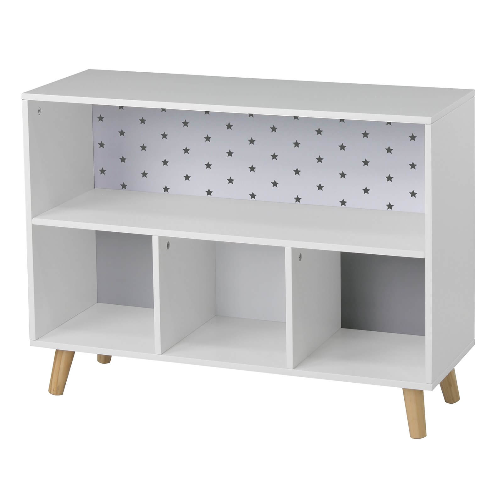 Photo of Kids Cube Storage Unit With Legs - White & Grey