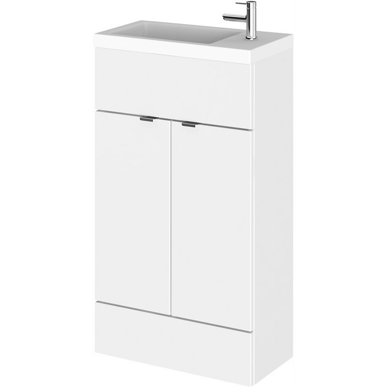 Balterley Dynamic 500mm Compact Vanity Unit with Basin - Gloss White