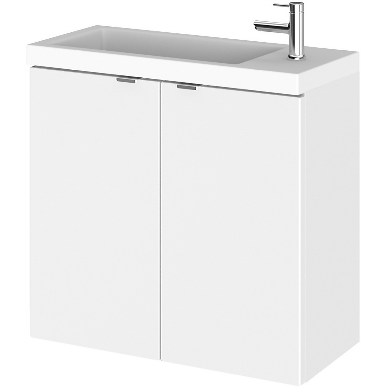 Photo of Balterley Dynamic 600mm Wall Hung Compact Vanity Unit With Basin - Gloss White