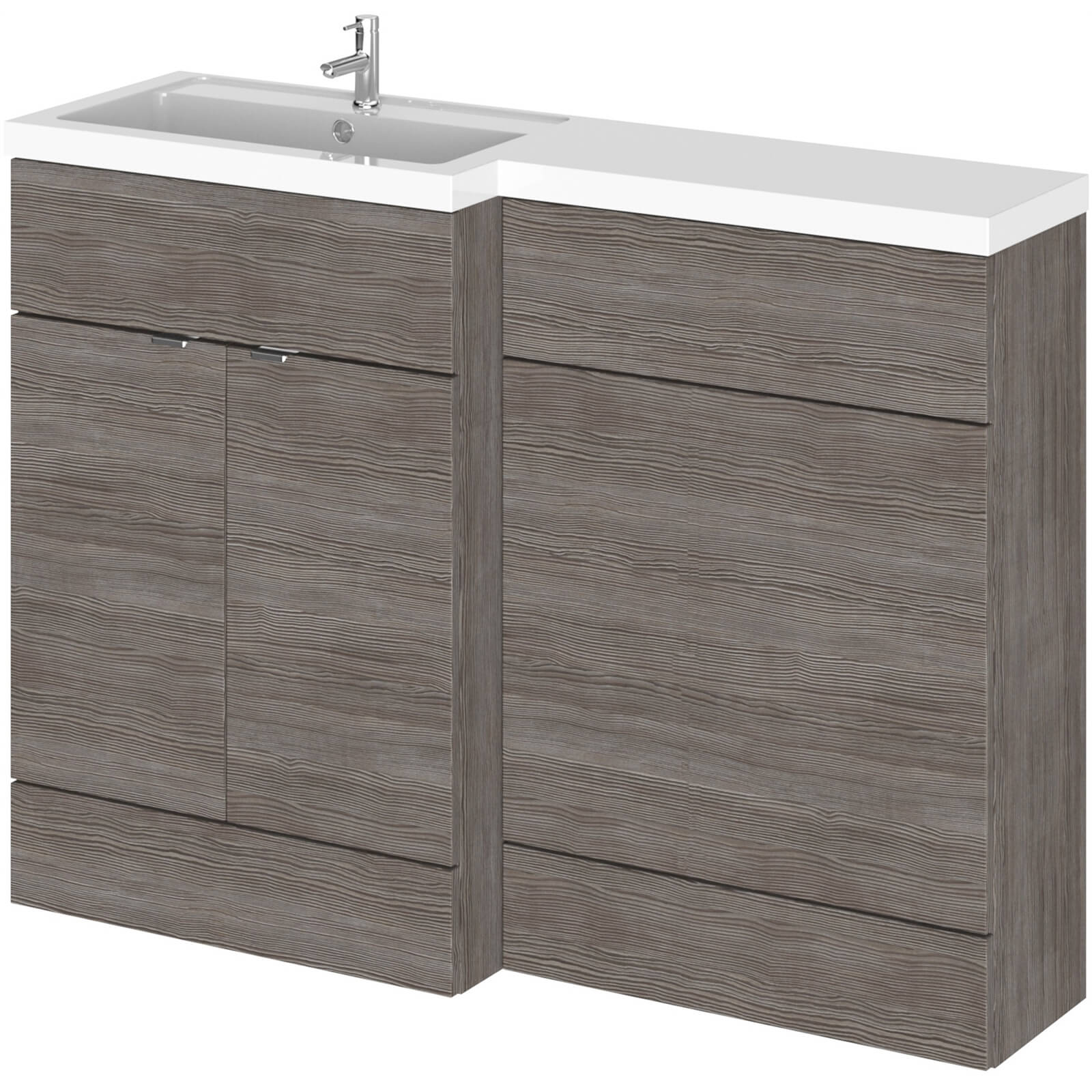 Photo of Balterley Dynamic 1200mm Left Hand Wc Combination Unit - Brown Grey Avola