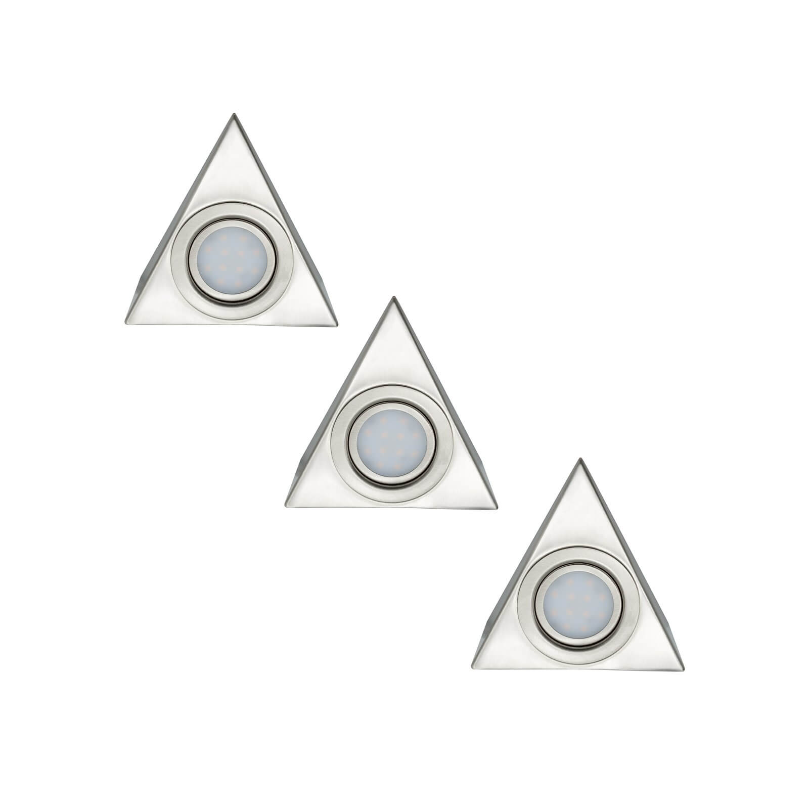 Arlec 3 Pack LED Triangle Cabinet Lights