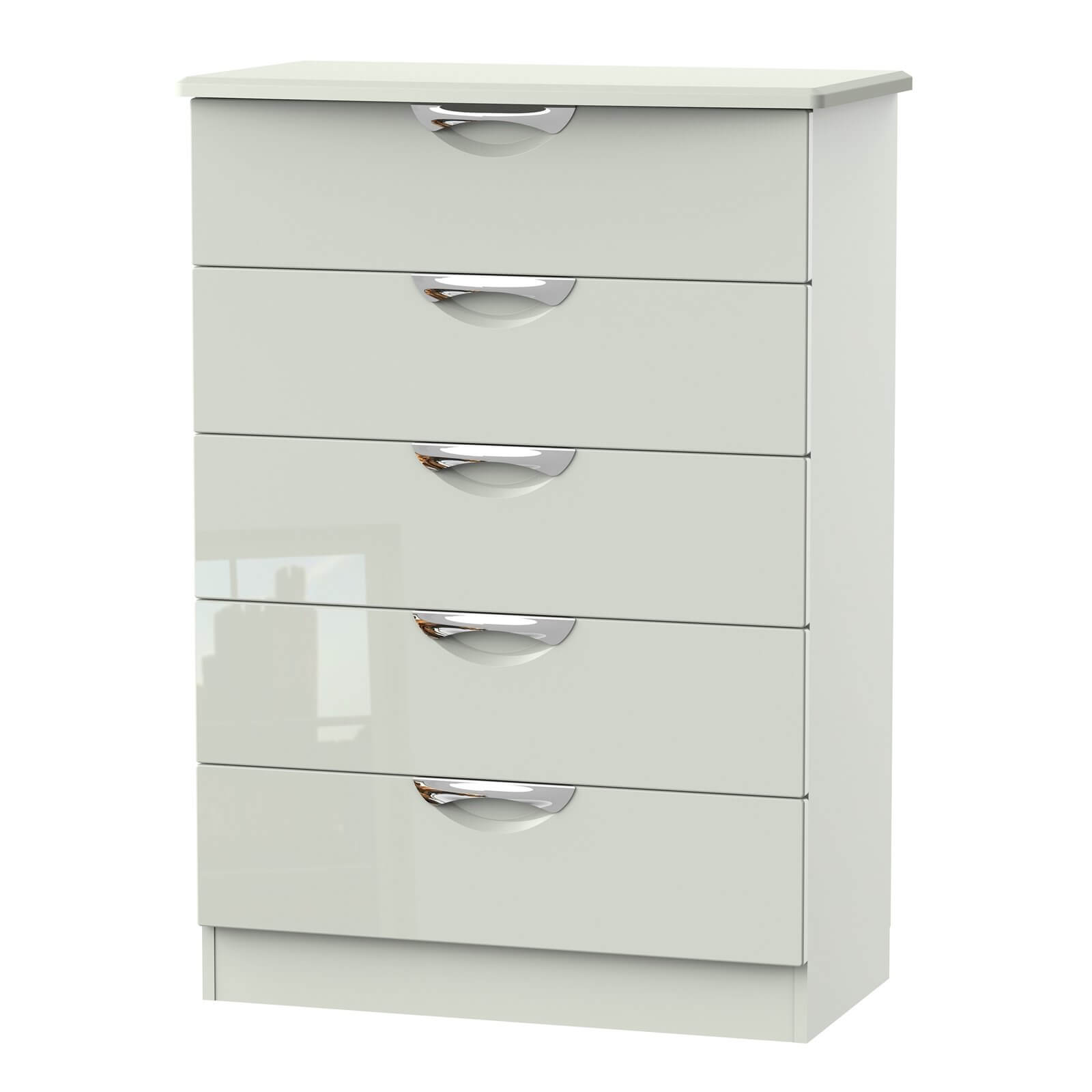 Photo of Portofino Kaschmir Gloss 5 Drawer Chest