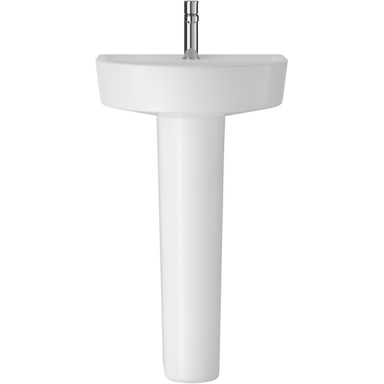 Photo of Balterley Mila 1 Tap Hole Basin And Full Pedestal - 420mm