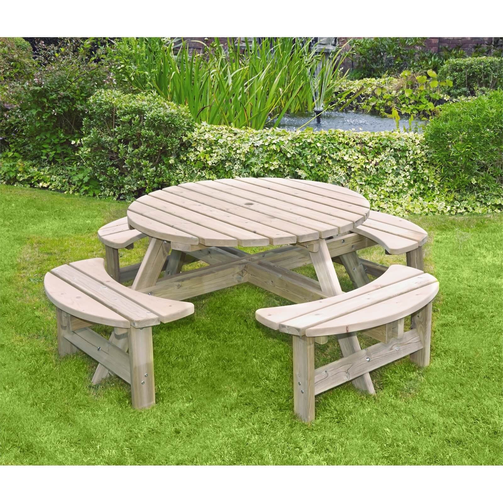 Photo of Anchor Fast Fsc Milldale Round Picnic Bench