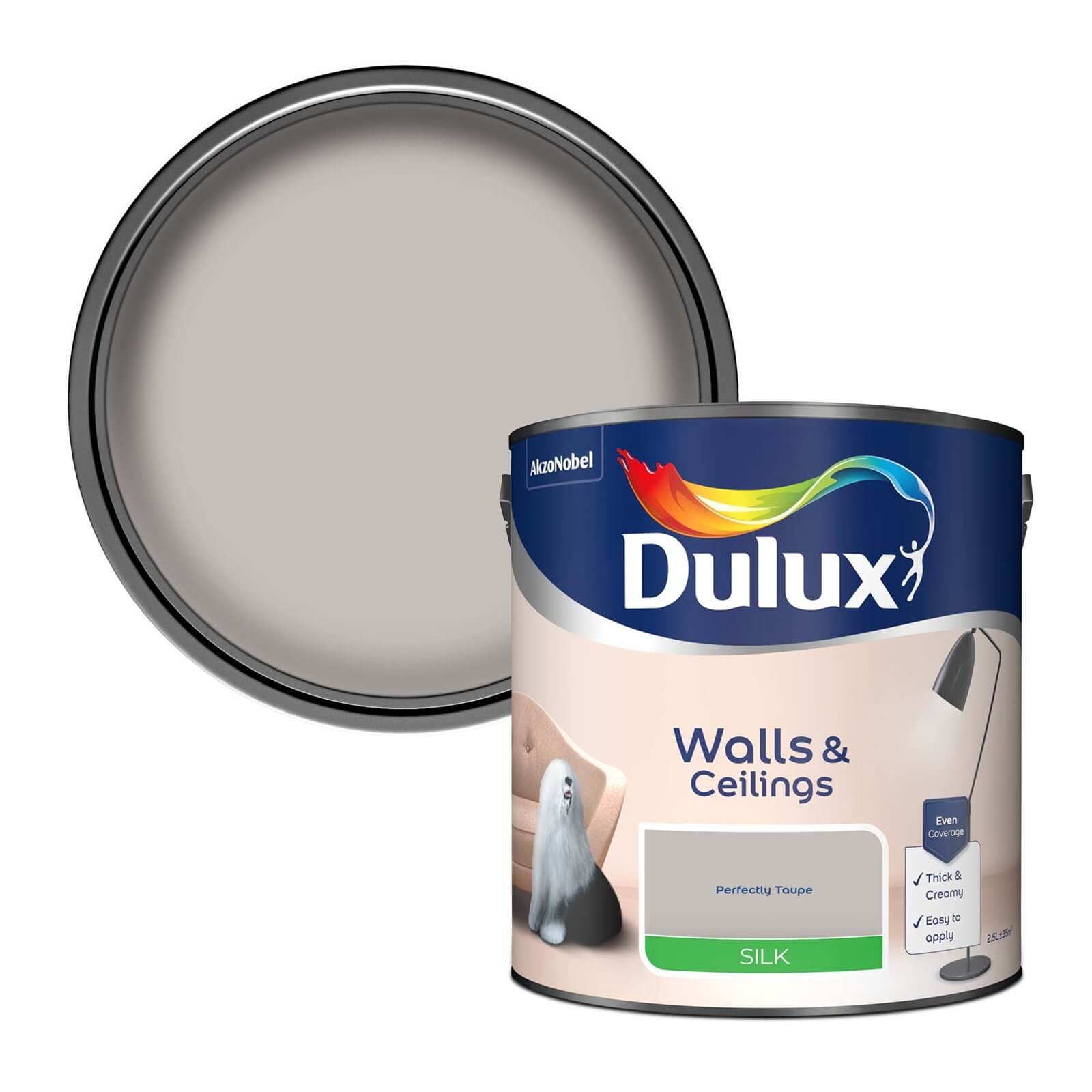 Dulux Silk Emulsion Paint Perfectly Taupe - 2.5L