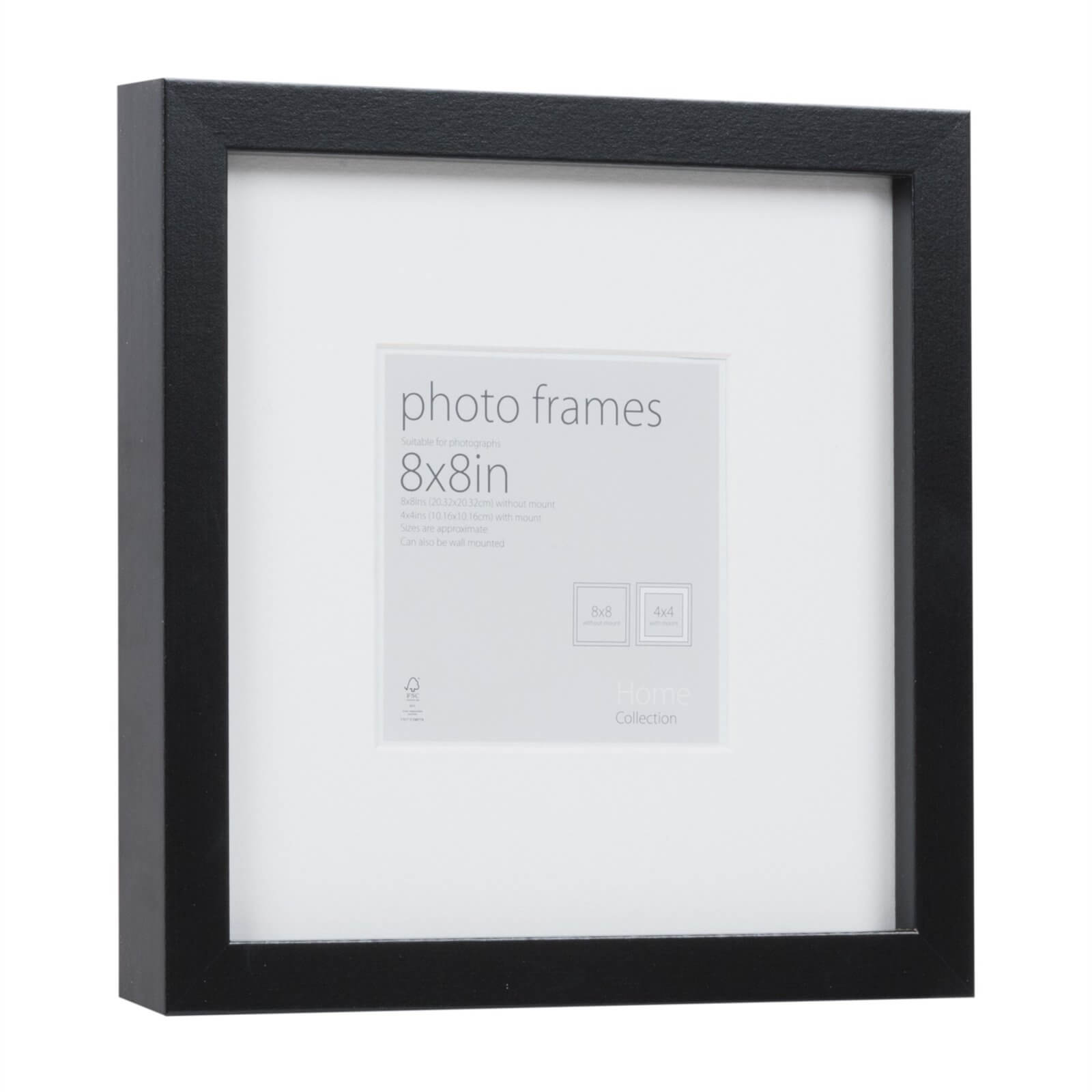 Photo of Photo Frame Black 8 X 8 With 4 X 4 Mount Aperture