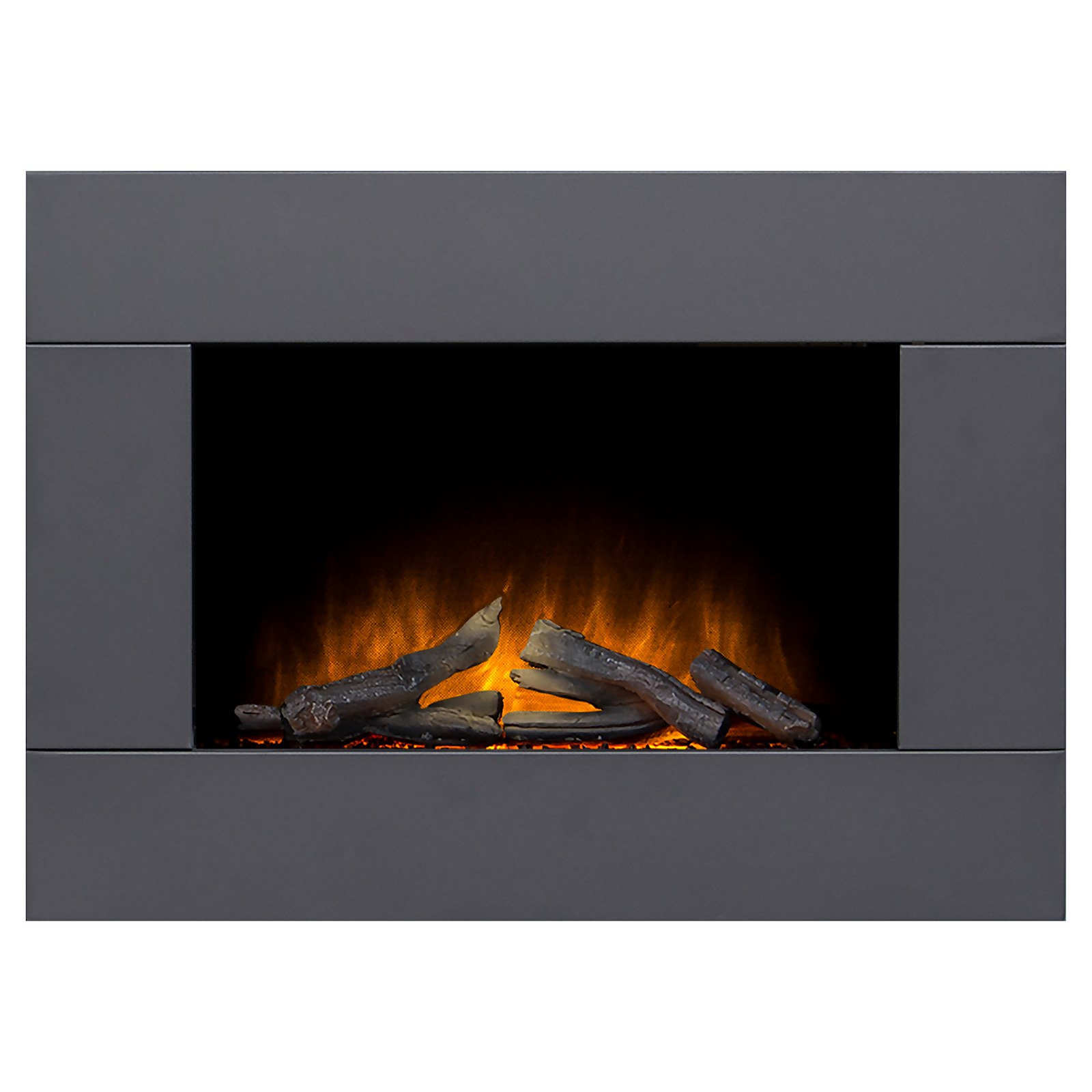 Photo of Adam Colemere Electric Wall Mounted Fire In Black With Remote