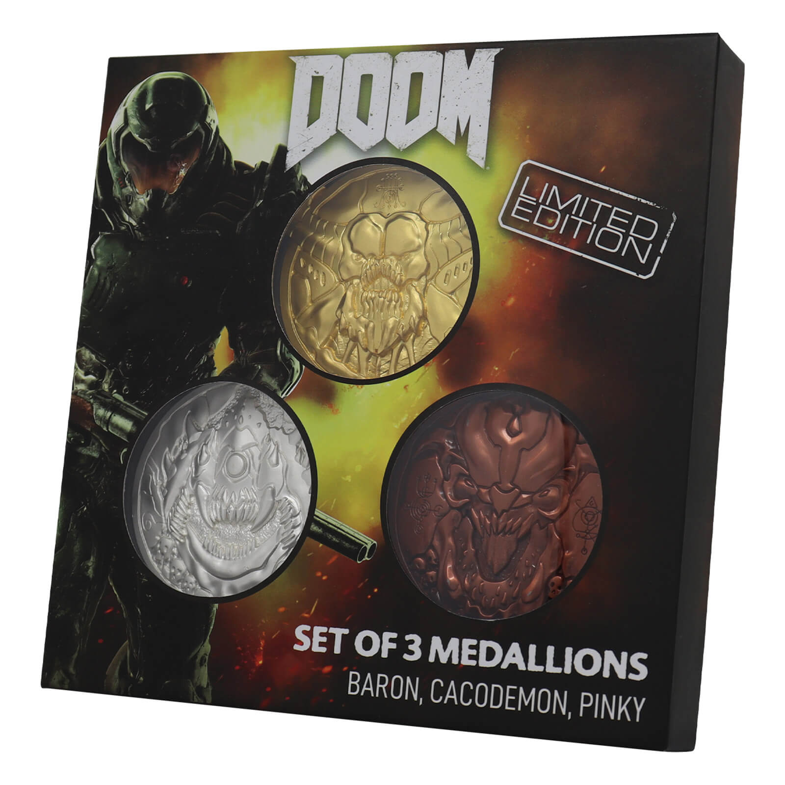 DUST! Doom 5th Anniversary Limited Edition Set of 3 Medallion Collection - Zavvi Exclusive