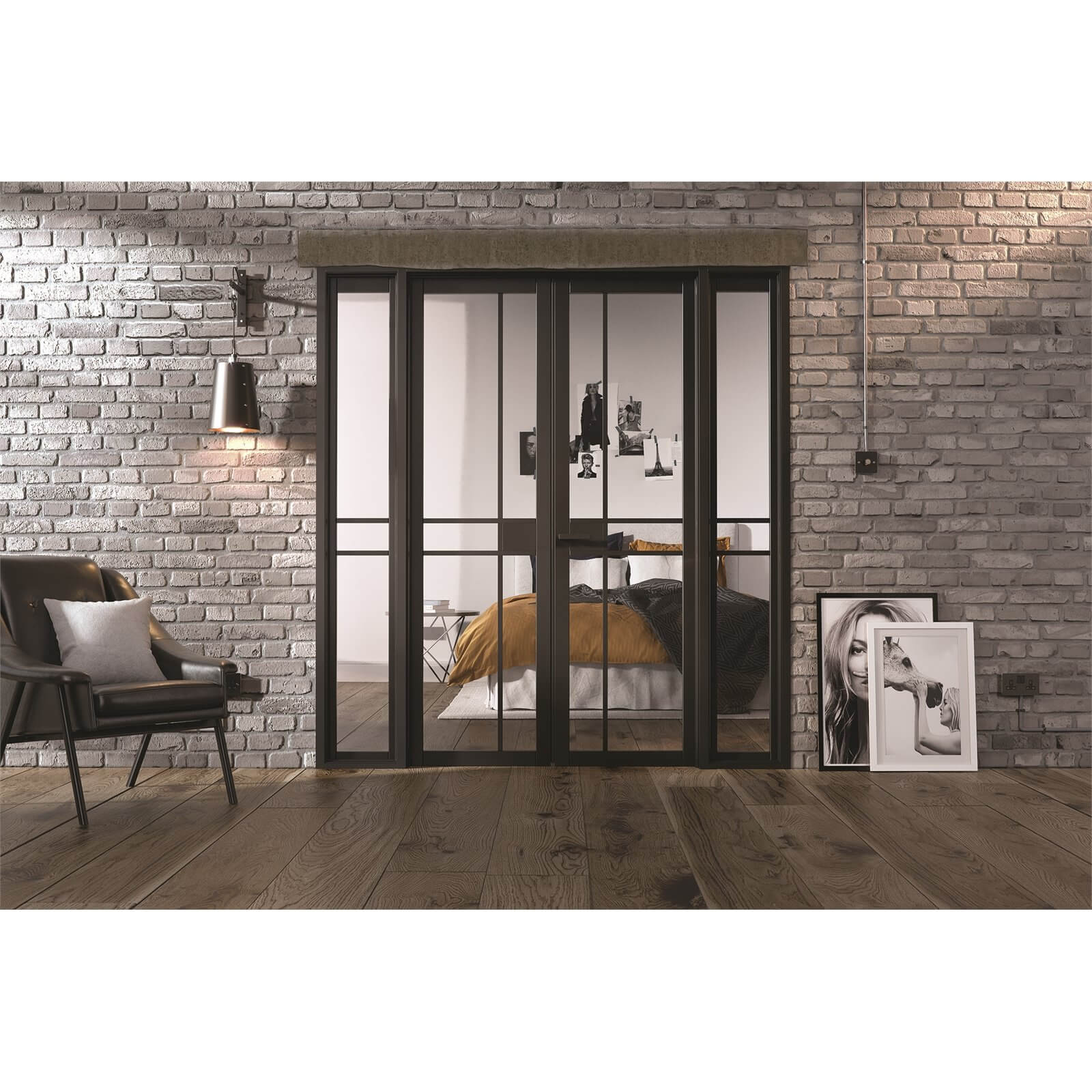 Photo of Greenwich - W6 Room Divider - Black - 2031 X 1904 X 35mm