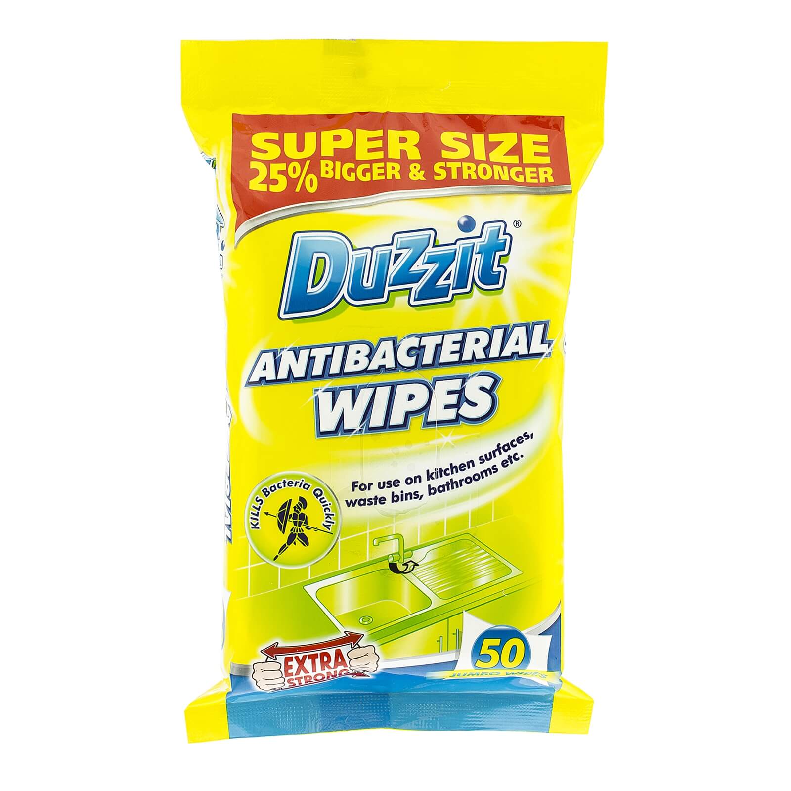 Photo of Duzzit Antibacterial Wipes 50s