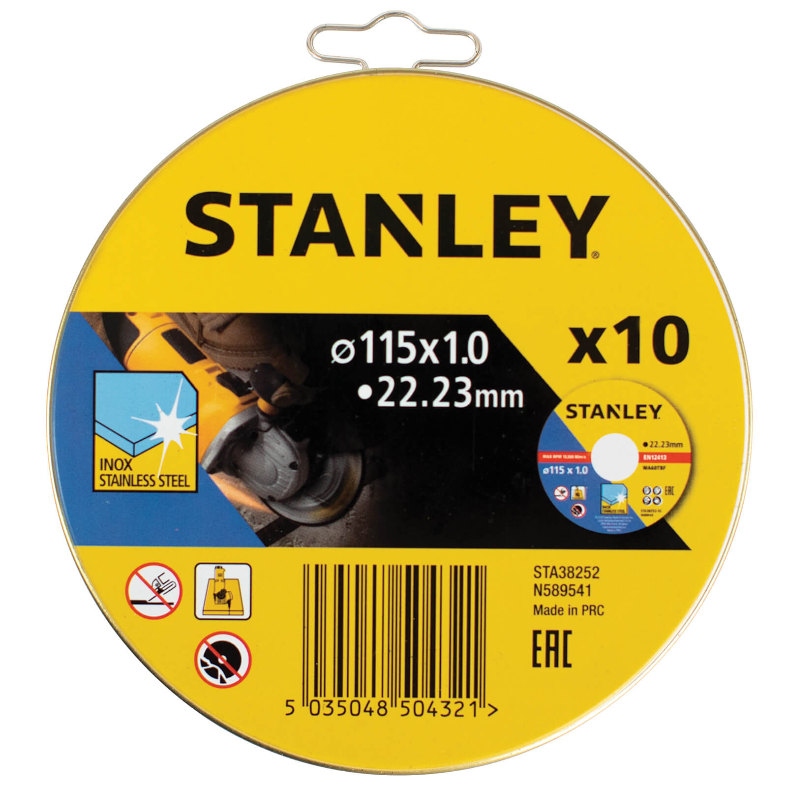 Photo of Stanley 10x Cutting Discs - 115 X 1mm