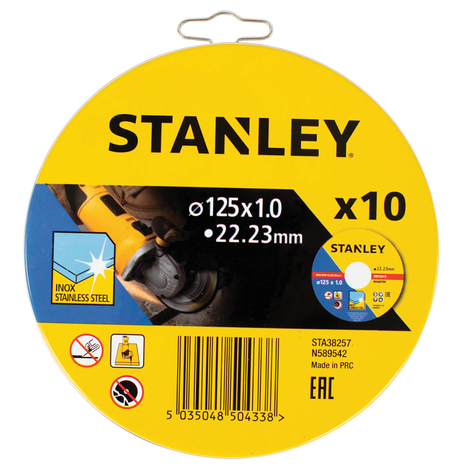 Photo of Stanley 10x Cutting Discs - 125 X 1mm