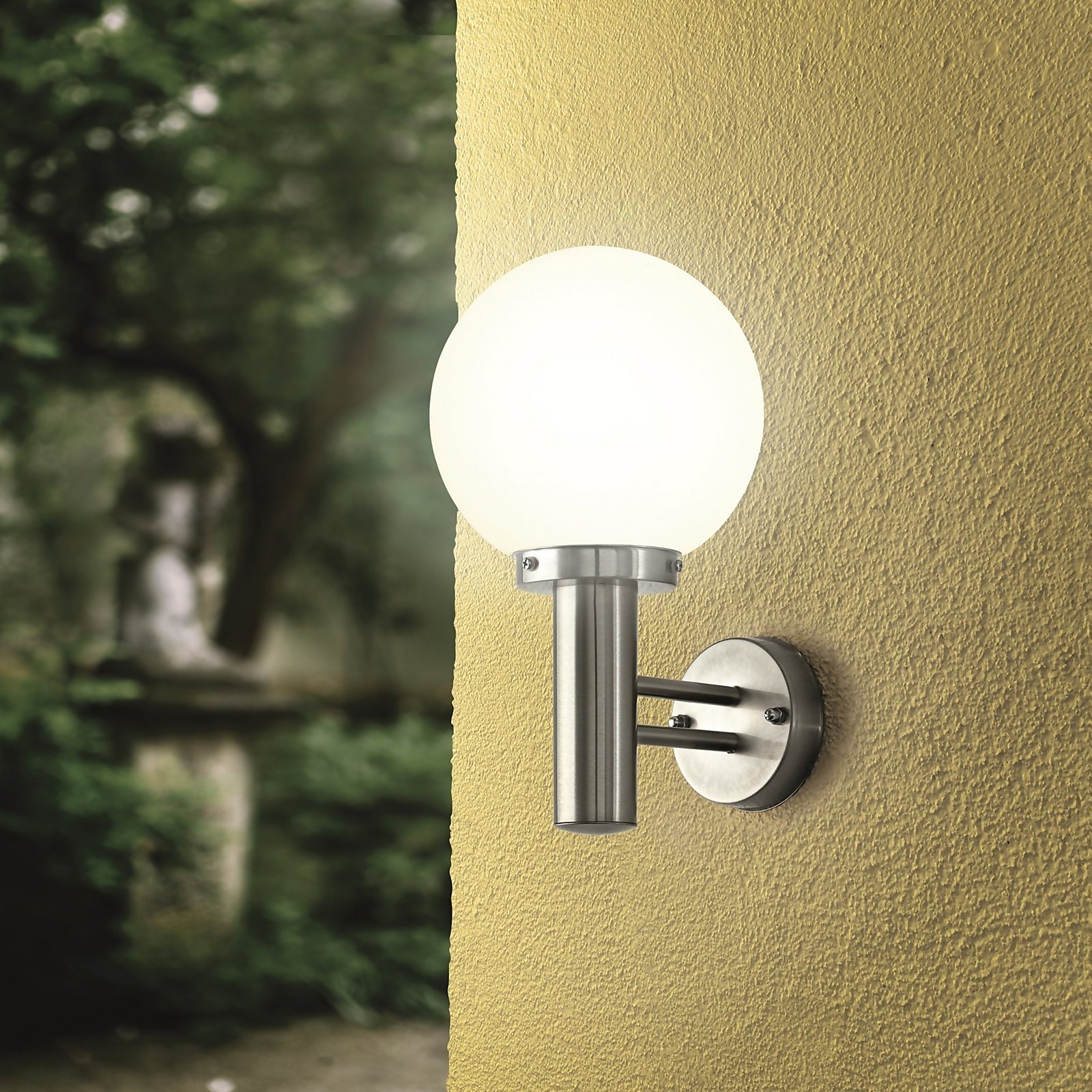 Photo of Eglo Nisia Outdoor Wall Light - Stainless Steel