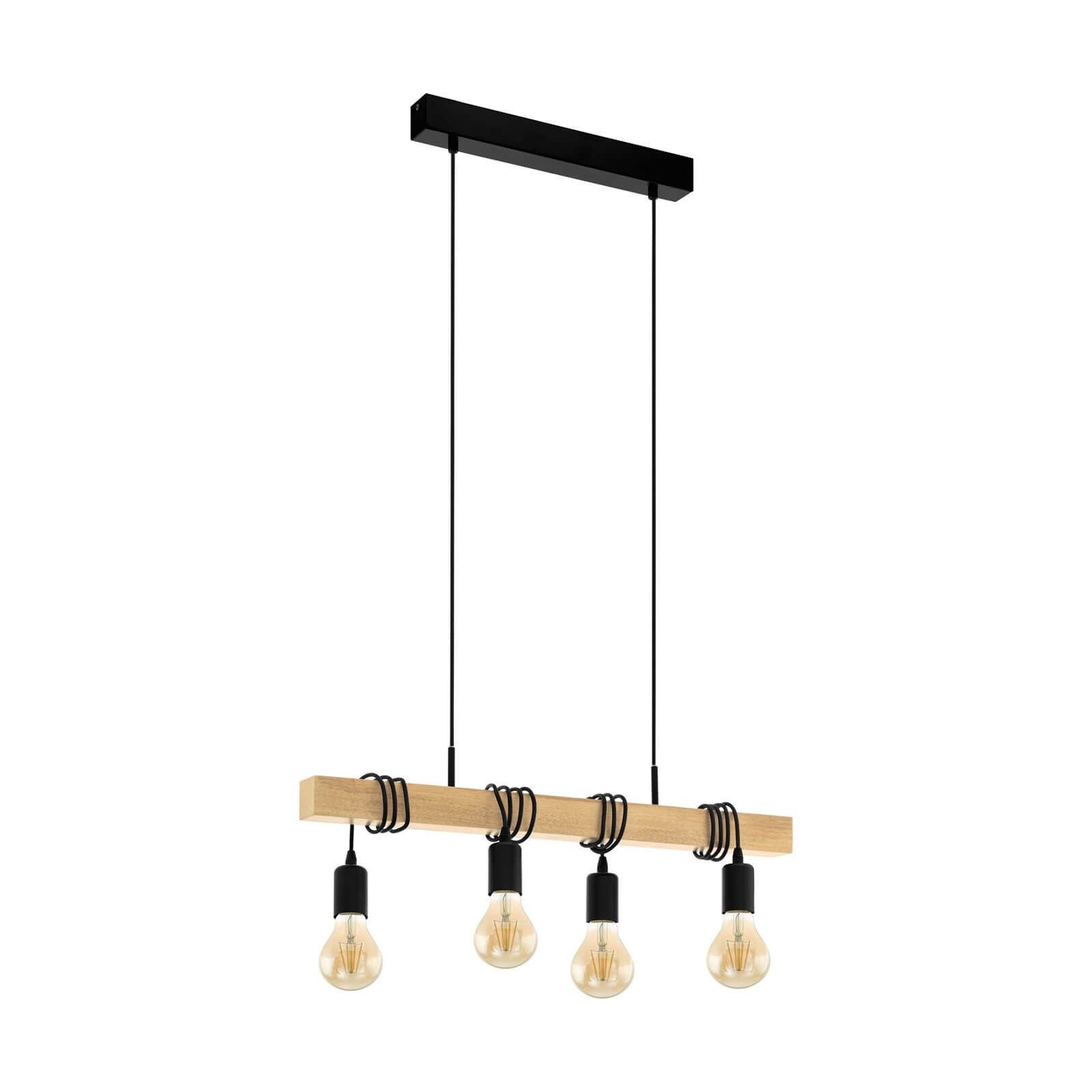 EGLO,Pendelleuchte TOWNSHEND | braun, schwarz