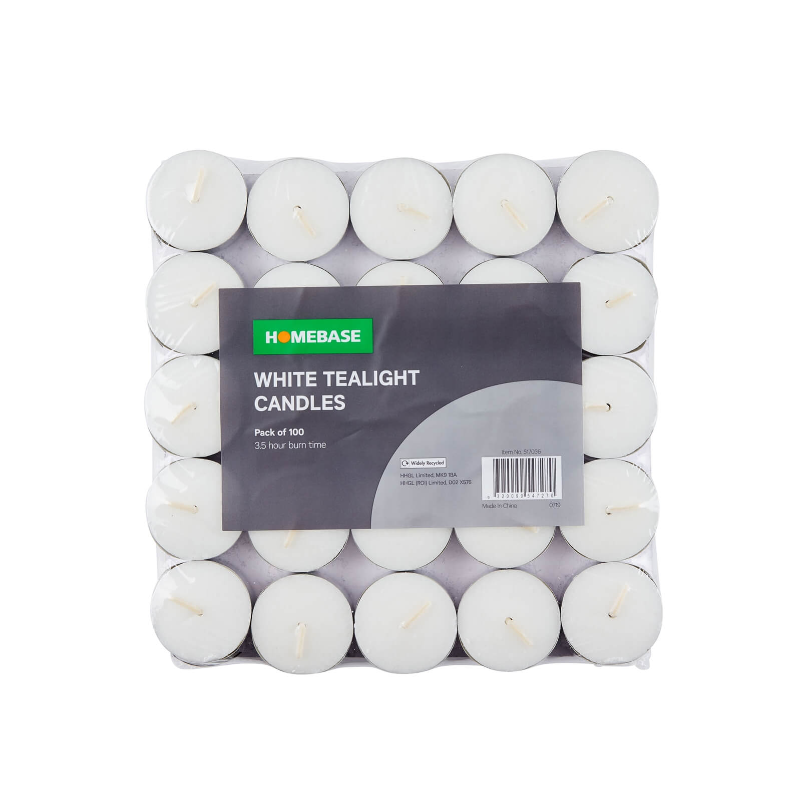 Photo of Pack Of 100 Tealight Candles - White