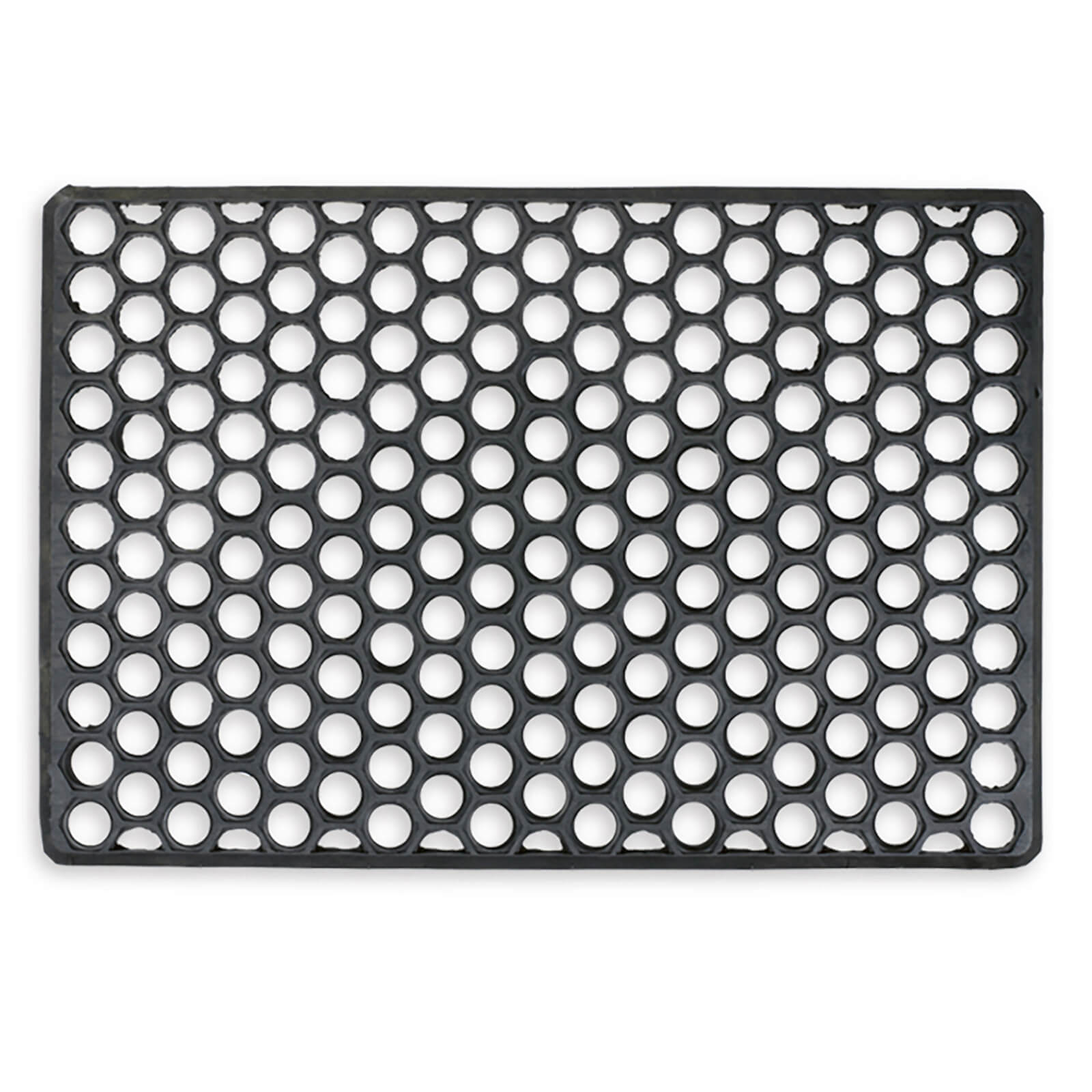 Photo of Rubber Grid Doormat -black