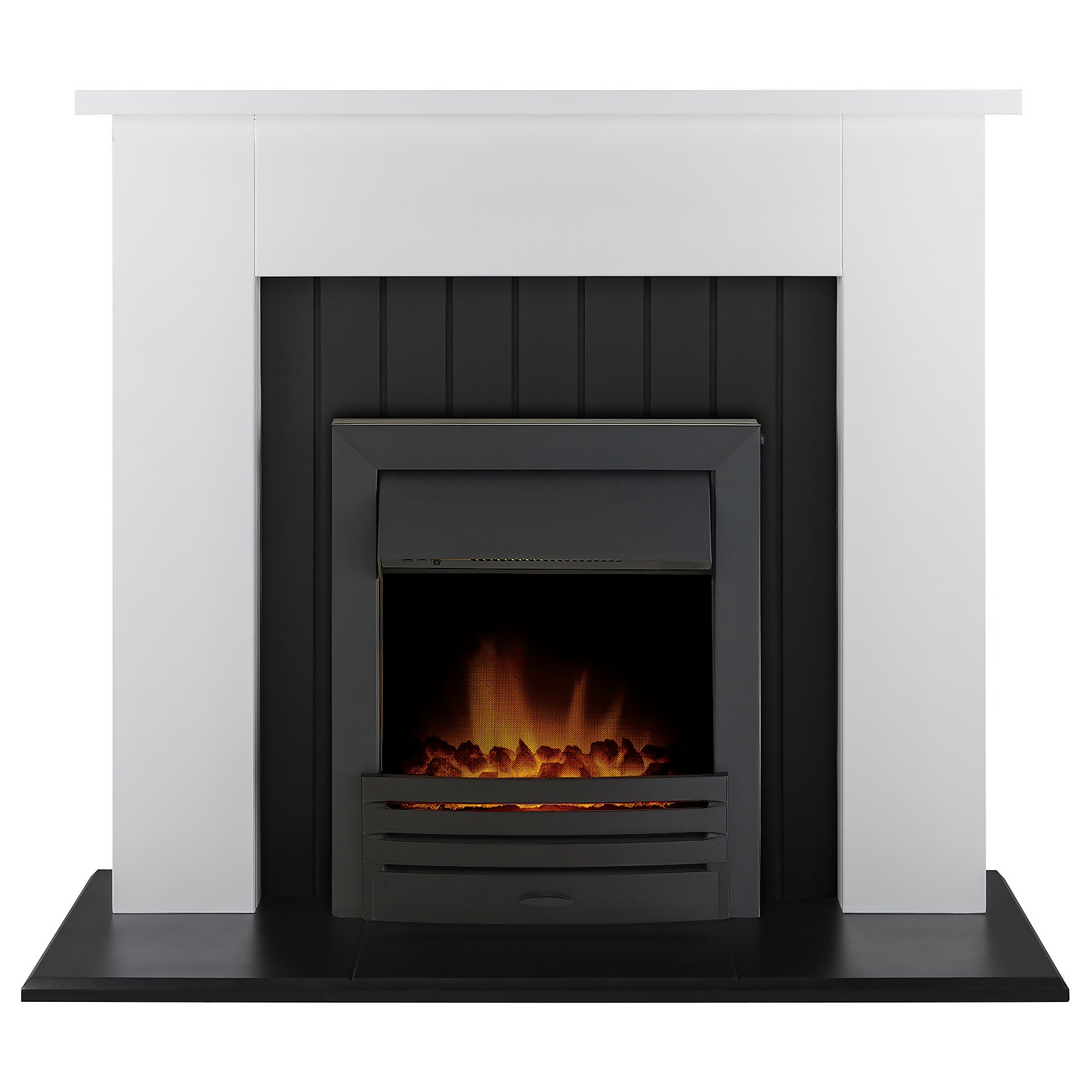 Photo of Adam Chessington In White With Eclipse Electric Fire In Black