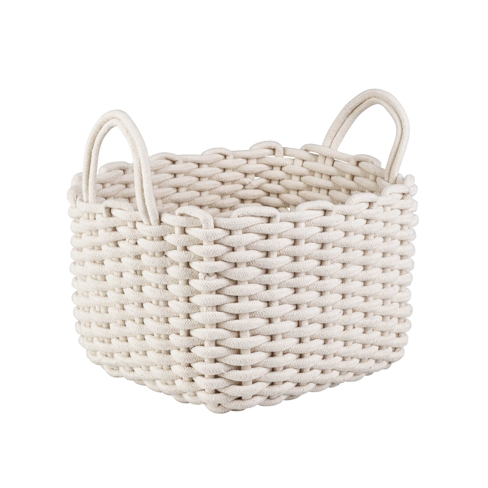 Photo of Rope Weave Basket - White
