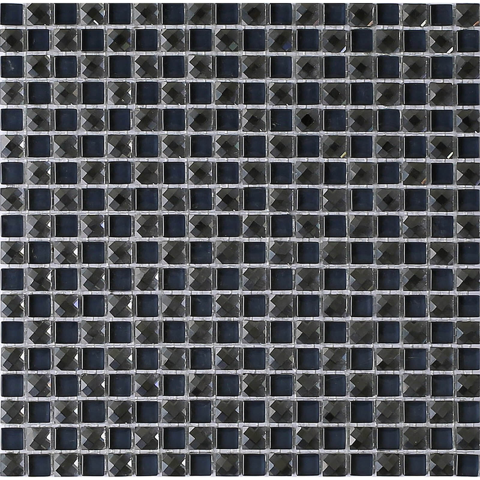 Photo of House Of Mosaics Black Jewel Mosaic Tile -sample Only- - 150 X 110mm