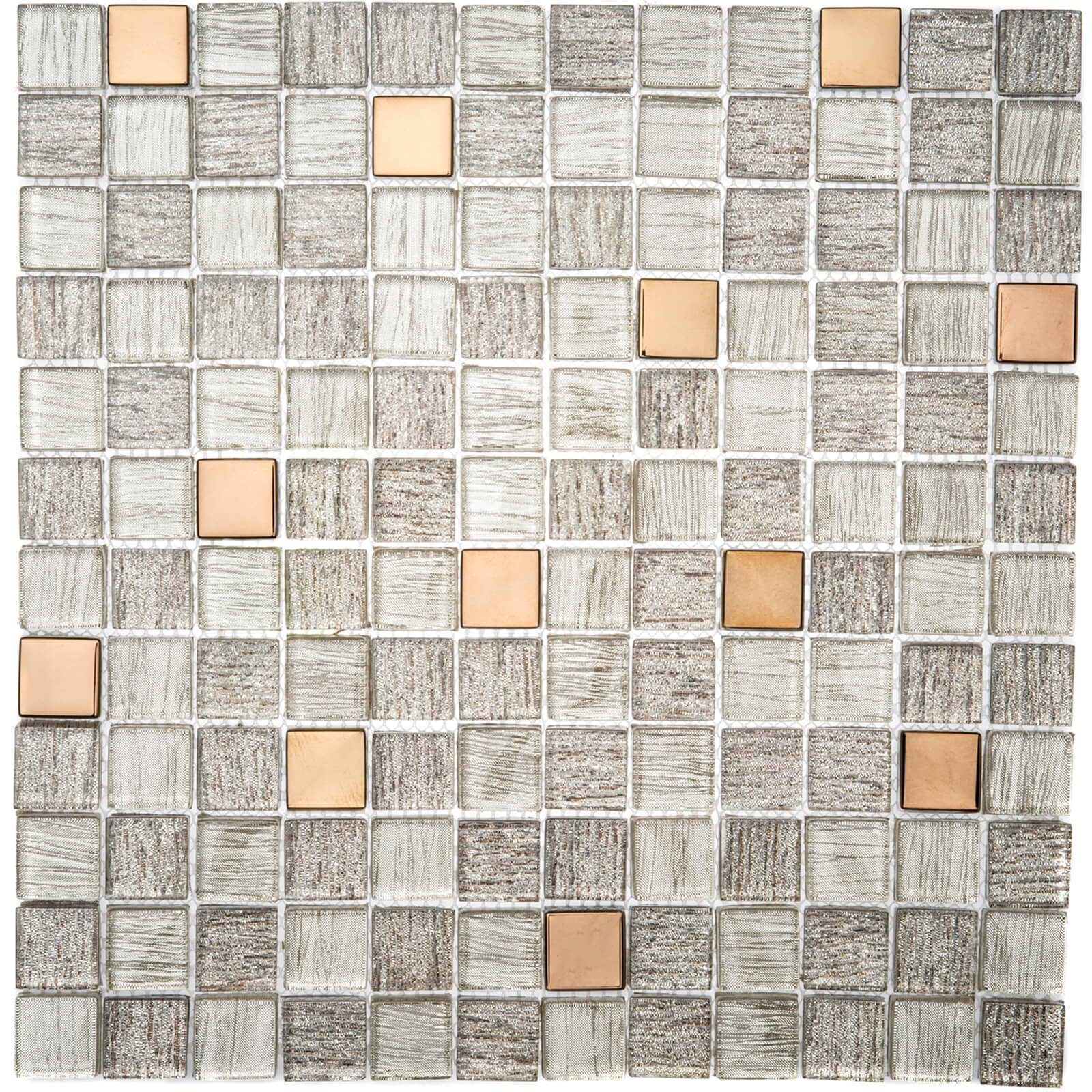 Photo of House Of Mosaics Copper Antwerp Mosaic Tile -sample Only- - 150 X 110mm