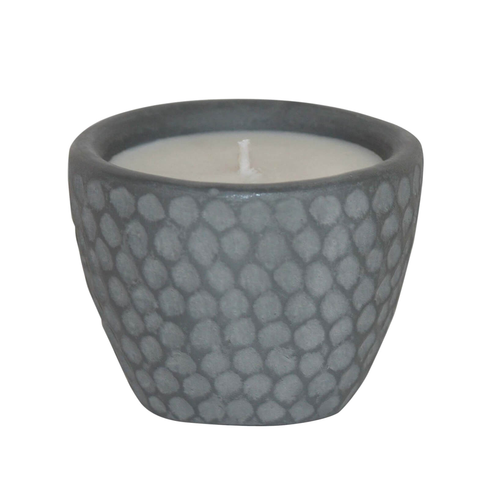 Photo of Citronella Pitted Grey Candle Pot