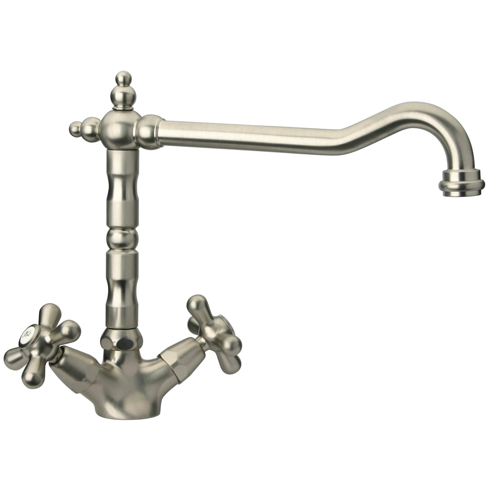 Photo of Monaco Twin Lever Tap - Brushed Nickel
