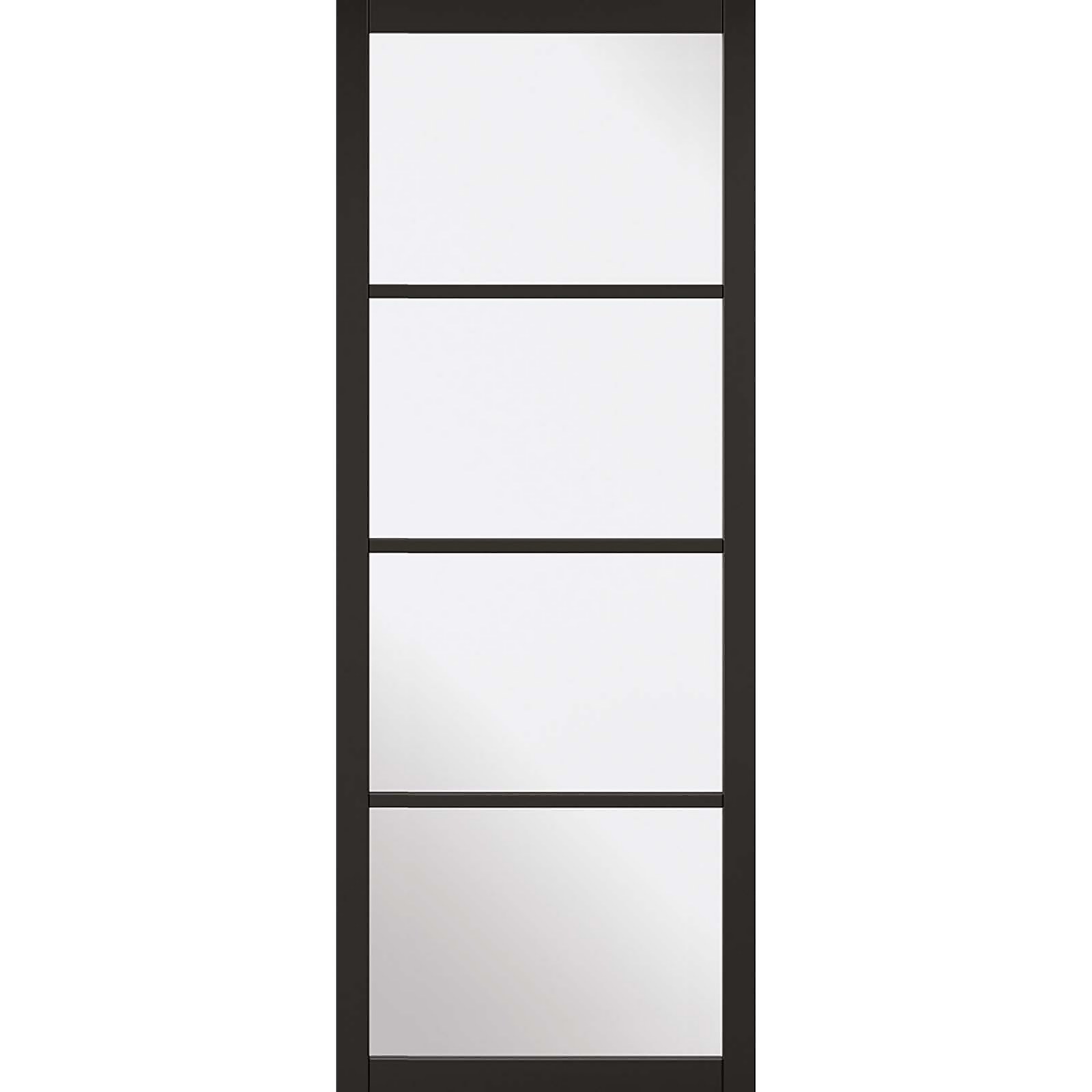 Photo of Soho - 4 Lite Glazed - Primed Black Internal Door - 1981 X 686 X 35mm
