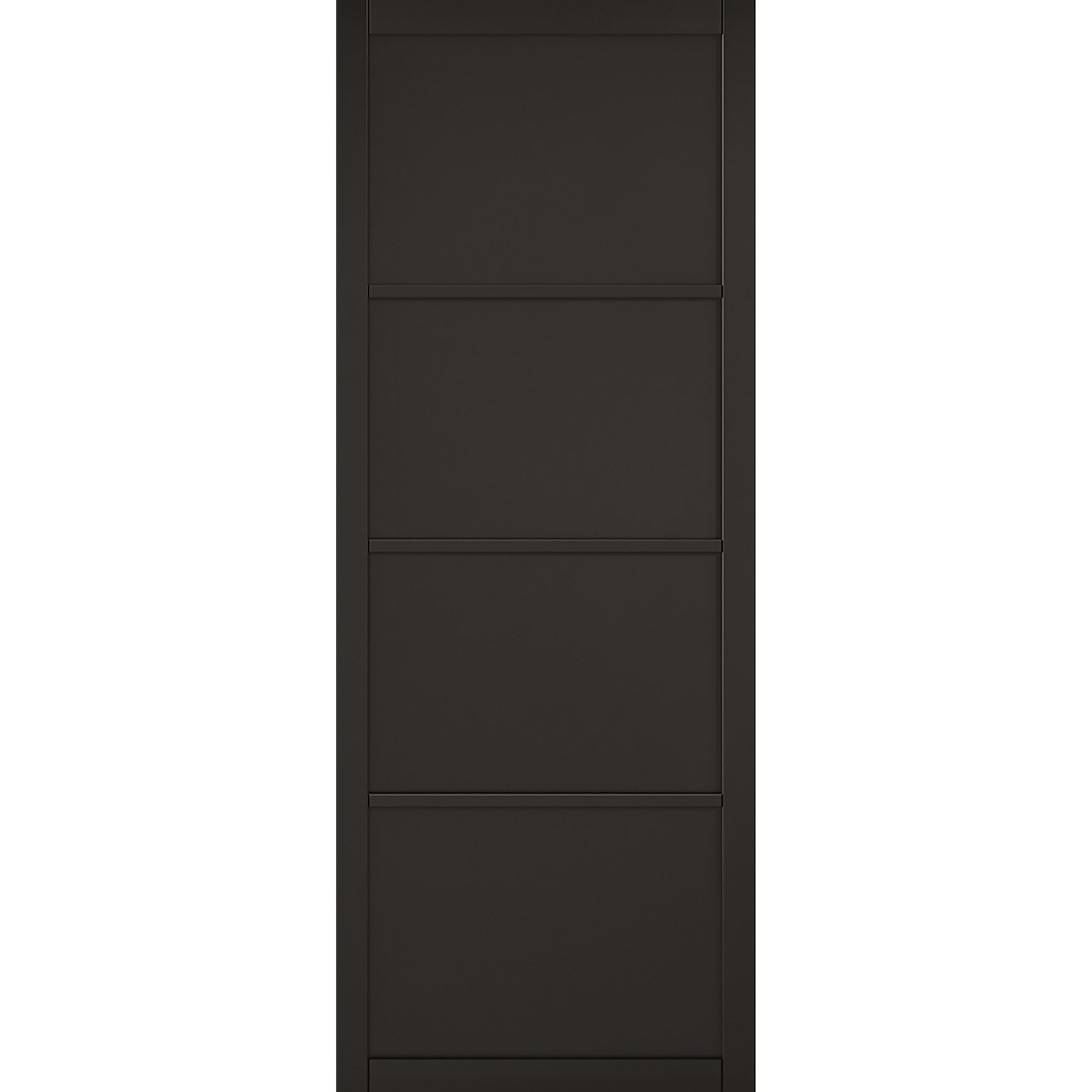 Photo of Soho - 4 Panel Primed Black Internal Door - 1981 X 686 X 35mm