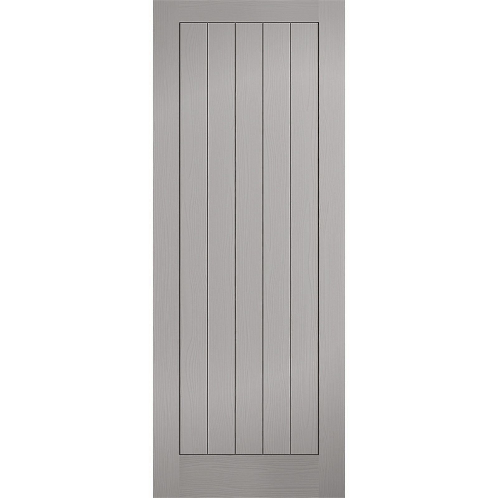 Photo of Textured - Vertical Panel - Grey Internal Door - 1981 X 762 X 35mm