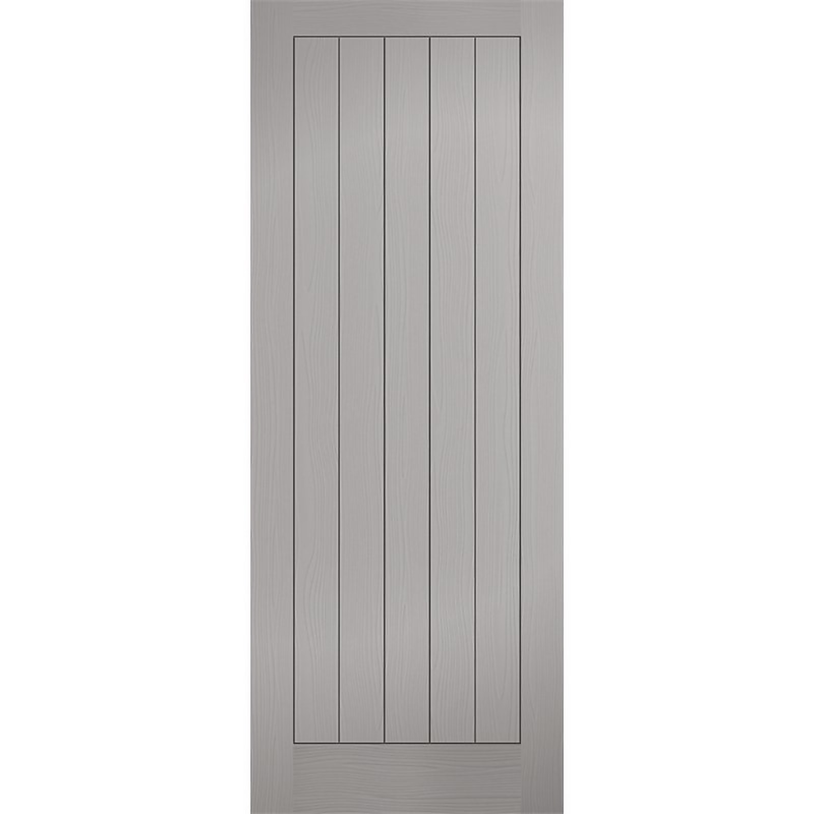 Photo of Textured - Vertical Panel - Grey Internal Door - 1981 X 838 X 35mm