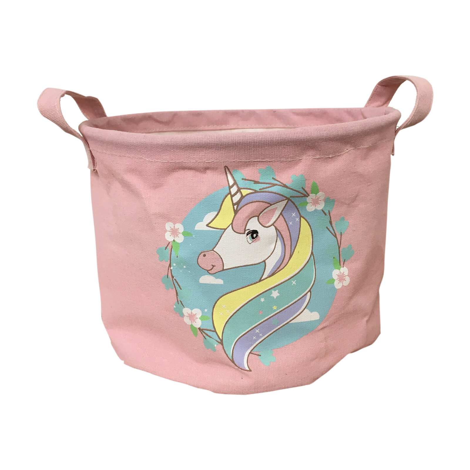Photo of Fabric Toy Storage Basket - Unicorns