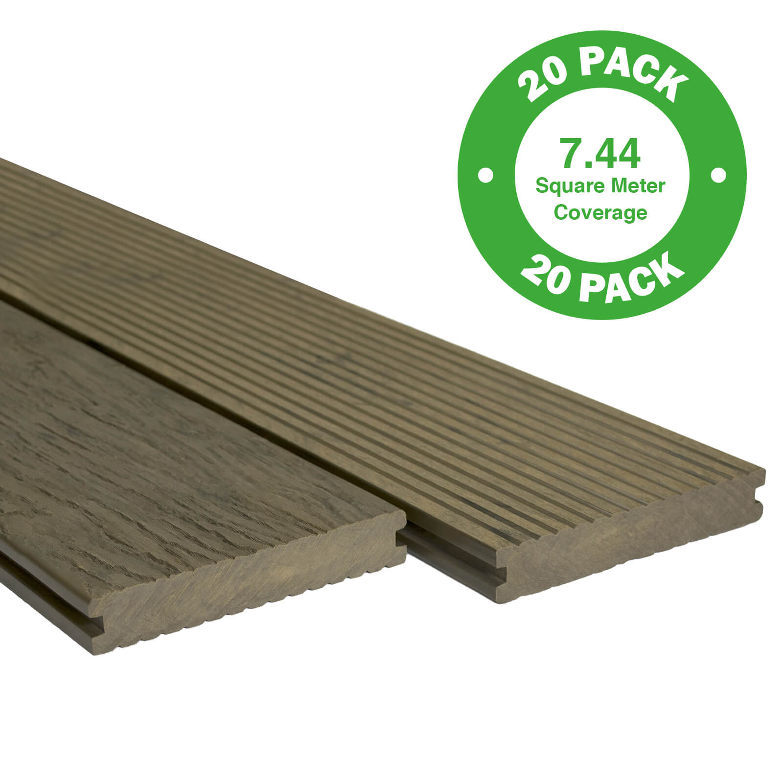 Photo of Heritage Composite Decking 20 Pack Oak - 7.44 M2