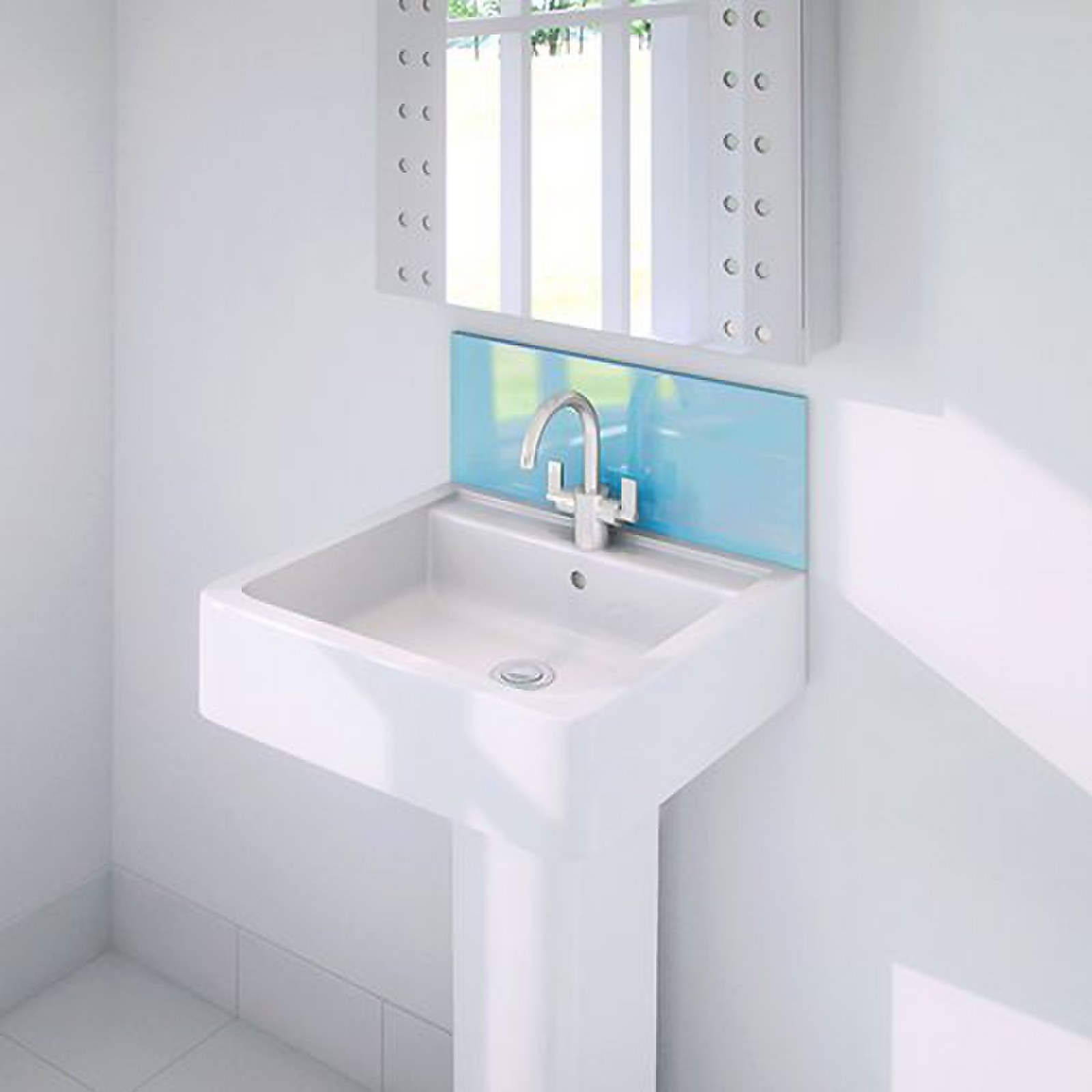 Photo of Wetwall Upstand - 600 X 200mm - Essence - Glass