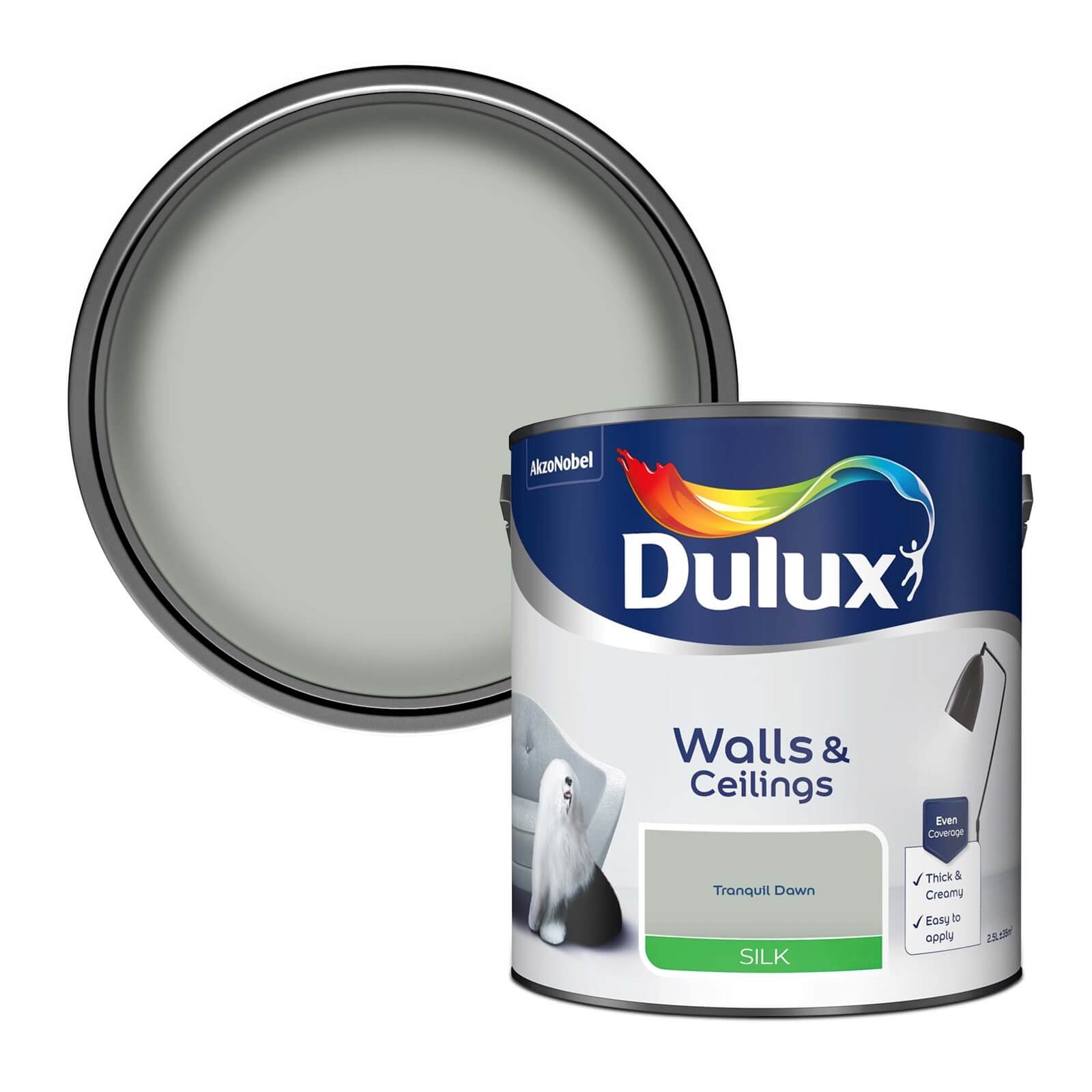 Dulux Silk Emulsion Paint Tranquil Dawn - 2.5L