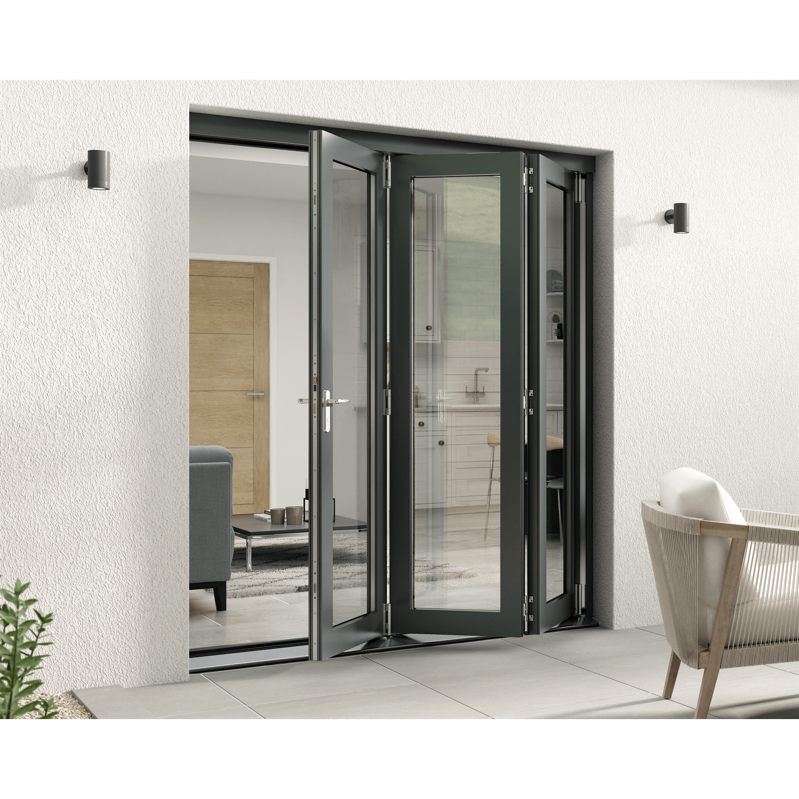Photo of Rohden Slide & Fold Door Set 1800mm - Grey