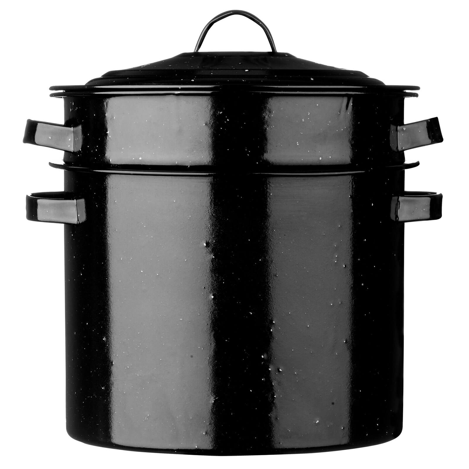 Photo of Pasta Pot - Black Speckled Enamel