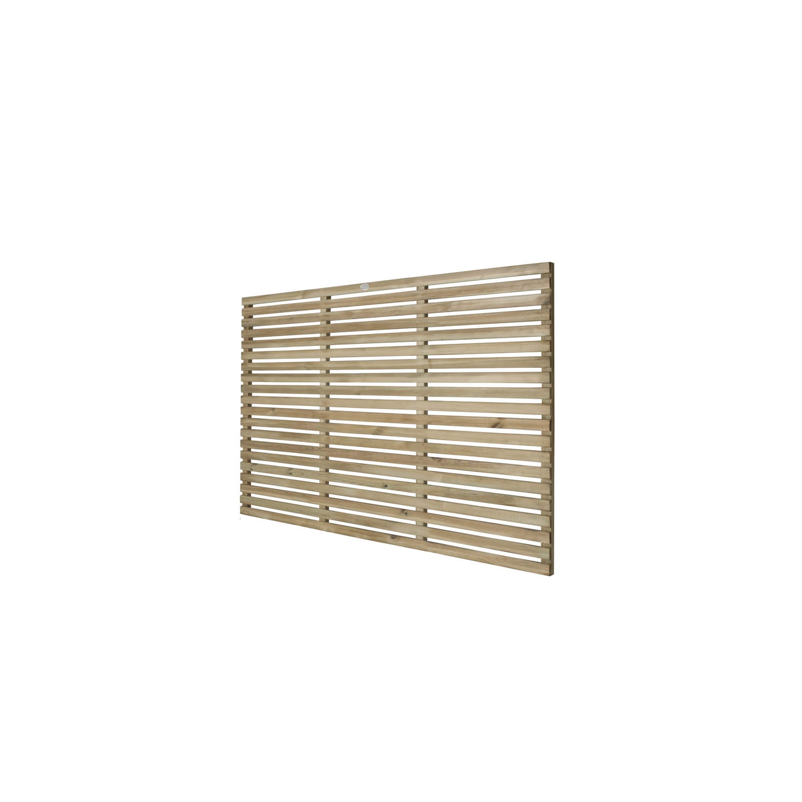6ft x 4ft (1.8m x 1.2m) Pressure Treated Contemporary Slatted Fence Panel - Pack of 3