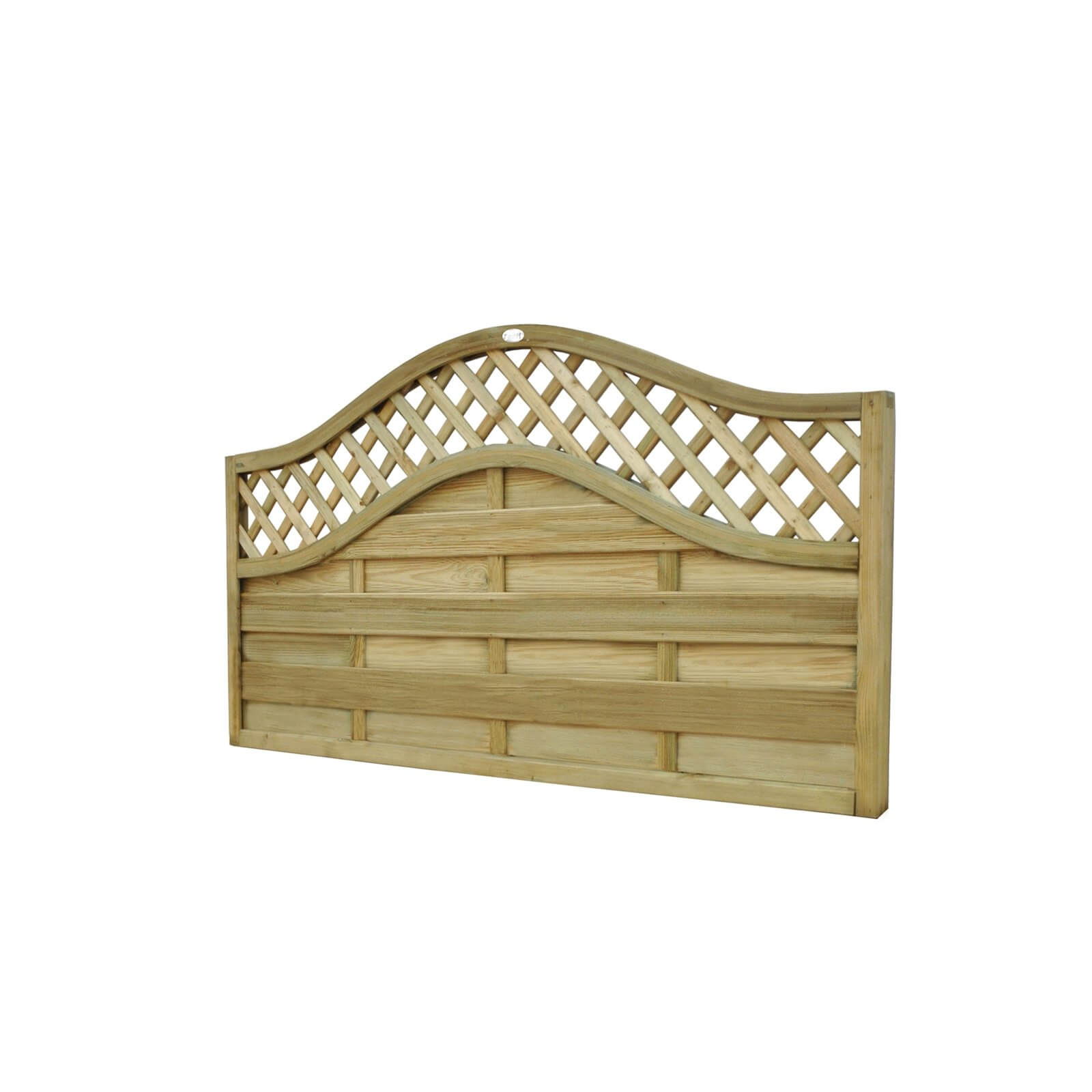 Photo of 1.8m X 0.9m Pressure Treated Decorative Europa Prague Fence Panel - Pack Of 3