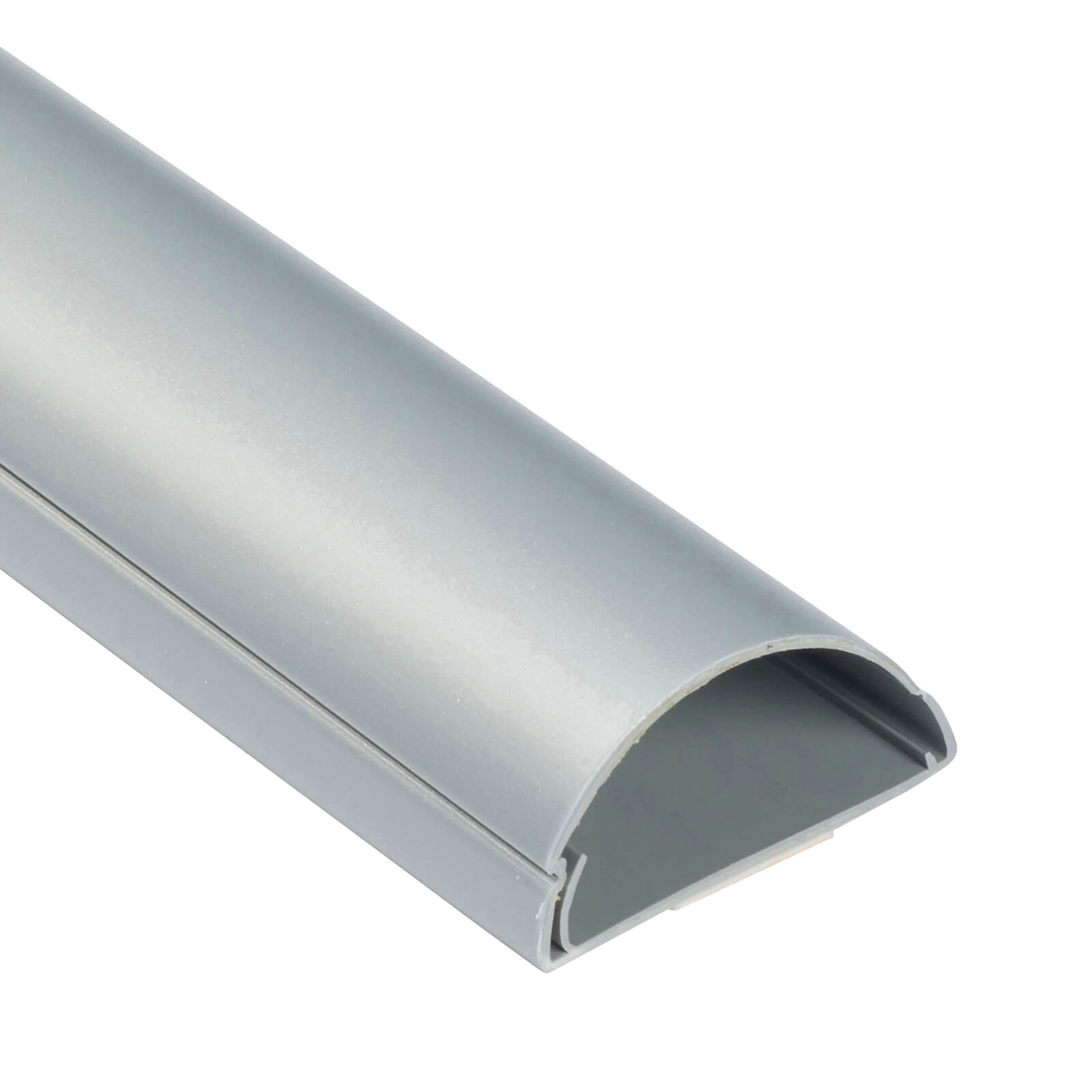 Photo of D-line Maxi Decorative Self-adhesive Cable Trunking - 50mm X 25mm X 1m- Aluminium-effect