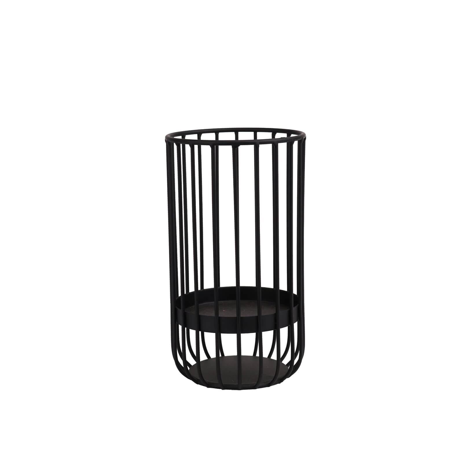 Photo of Tall Wire Candle Holder - Black