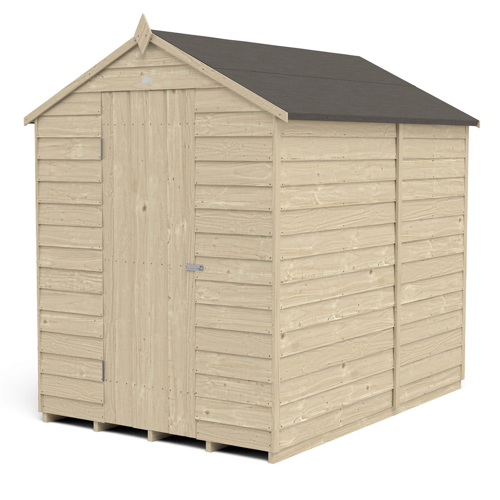 Forest 7 x 5ft Overlap Pressure Treated Apex Shed - No Window incl. Installation