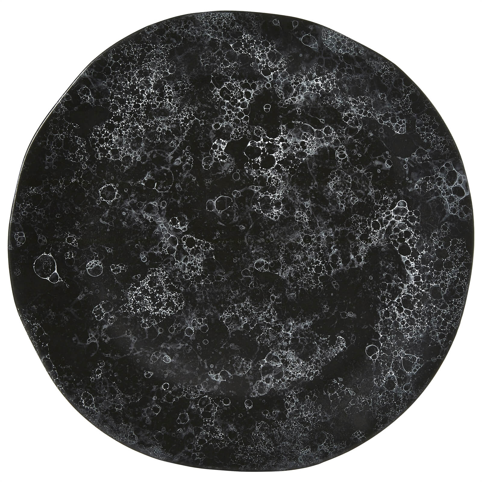 Photo of Hygge Pizza Plate - Black Faux Marble