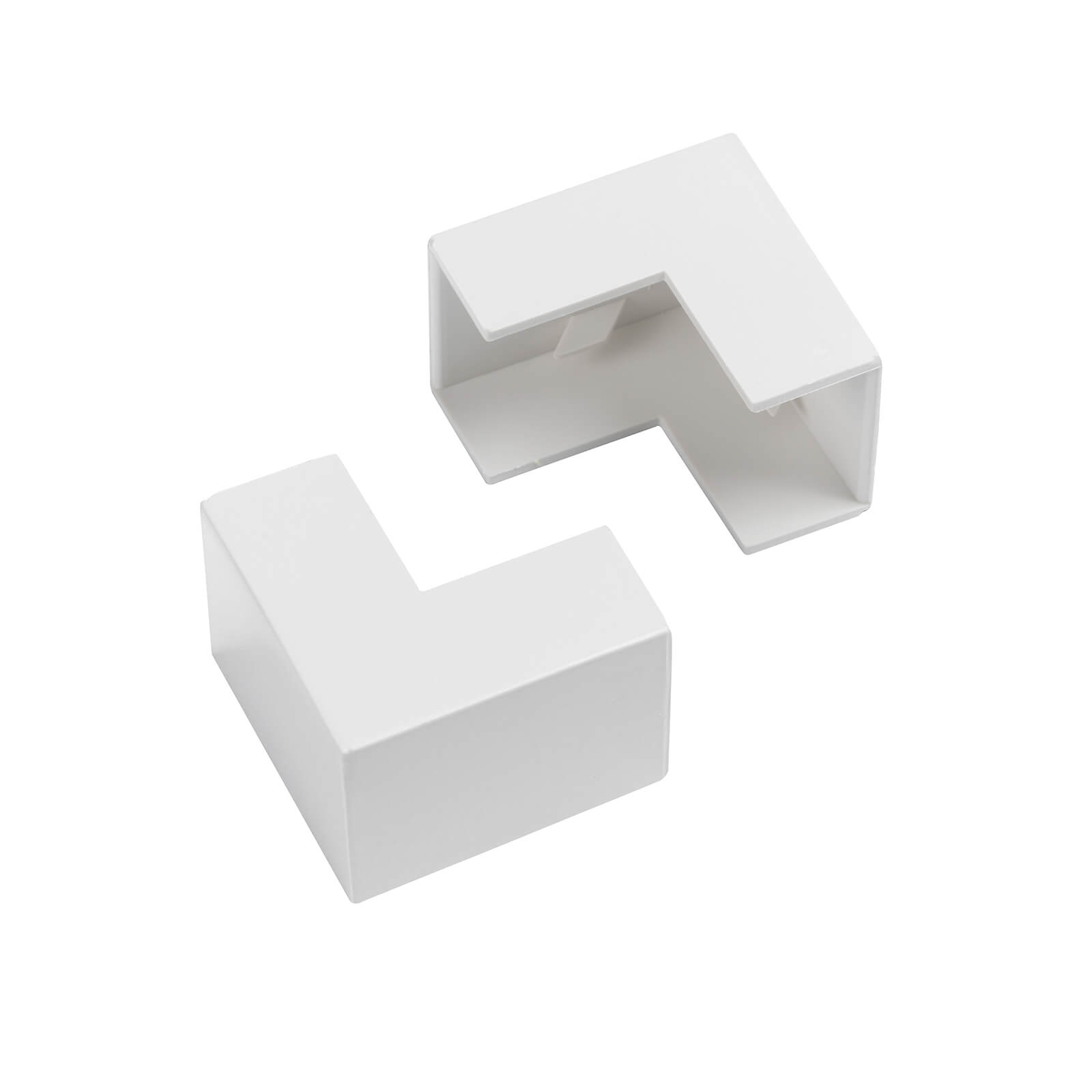 Photo of D-line 25x16mm Trunking Clip-on External Bend 2 Pack - White